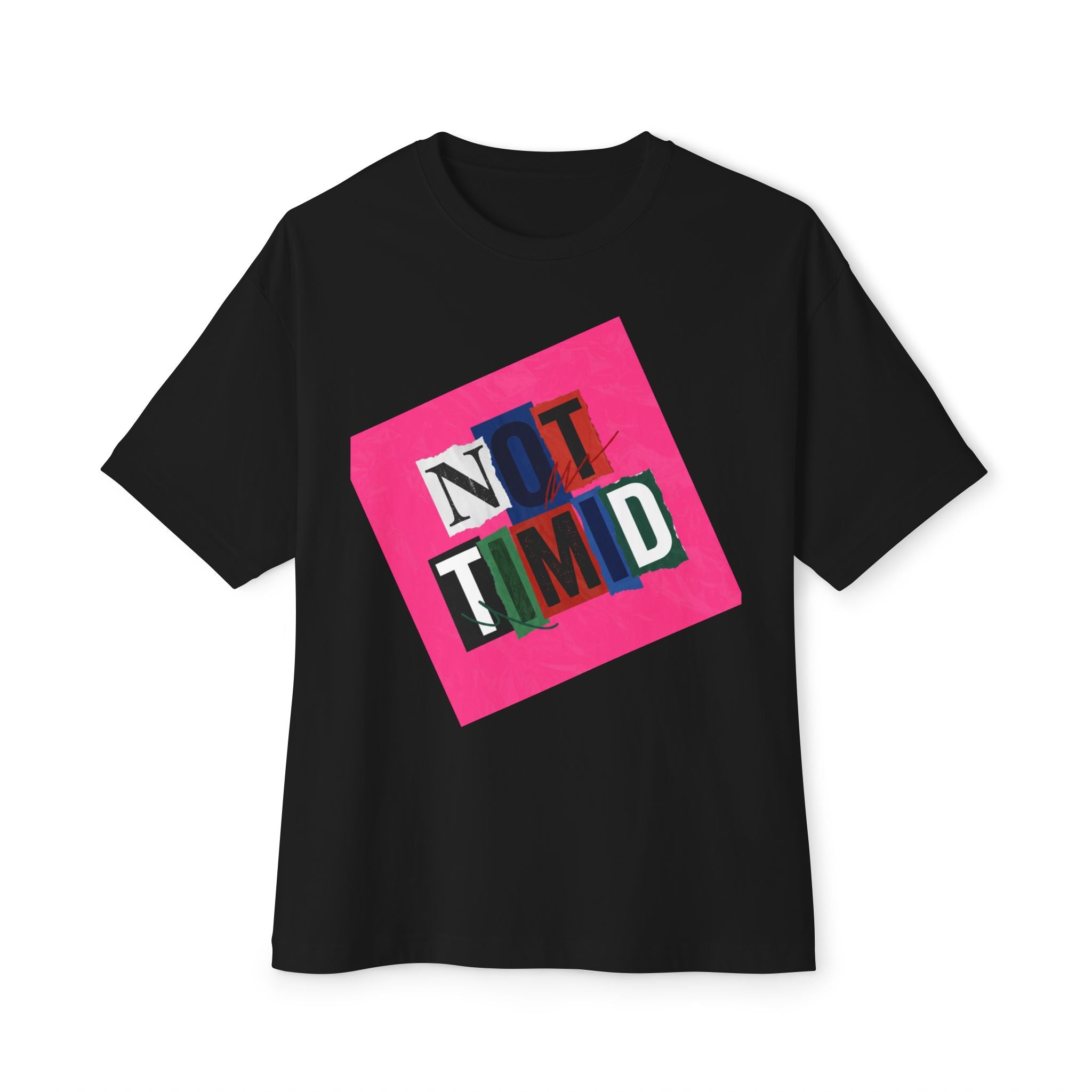 Mens  'Not Timid' Graphic Oversized Tee