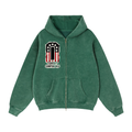 MENS 'COVERT CONFIDENCE' Zip-Through Boxy Fleece Hoodie