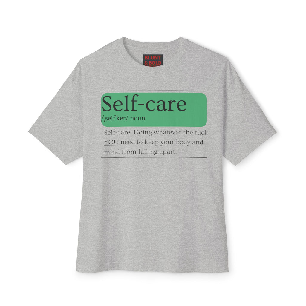 Mens Self-care EXPLICIT Definition Oversized Tee