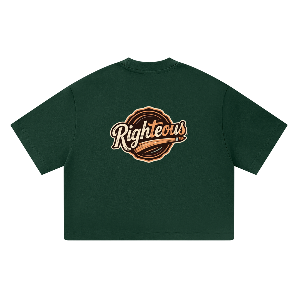 MENS ' RIGHTEOUS ' Heavyweight Boxy TEE