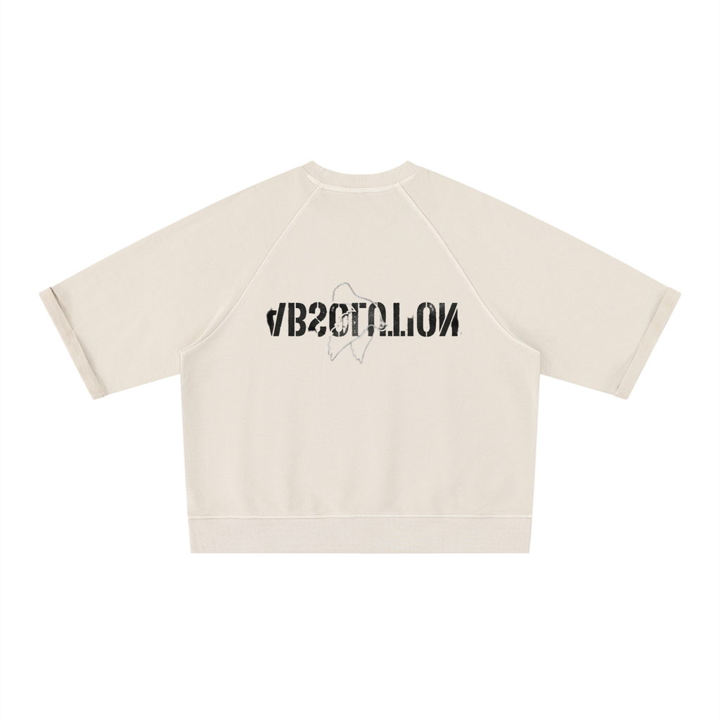 MENS 'ABSOLUTIONS''  Vintage Wash Boxy Short Sleeve SWEAT TOP