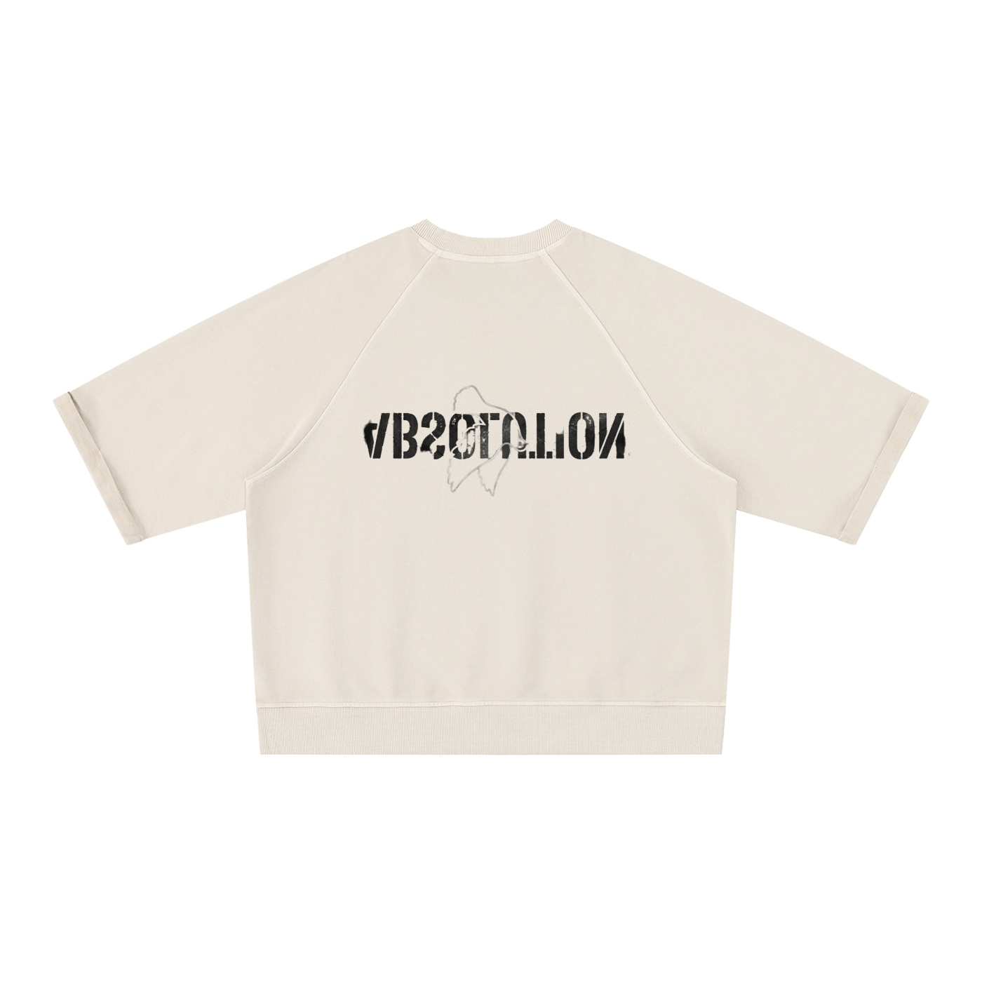MENS 'ABSOLUTIONS''  Vintage Wash Boxy Short Sleeve SWEAT TOP