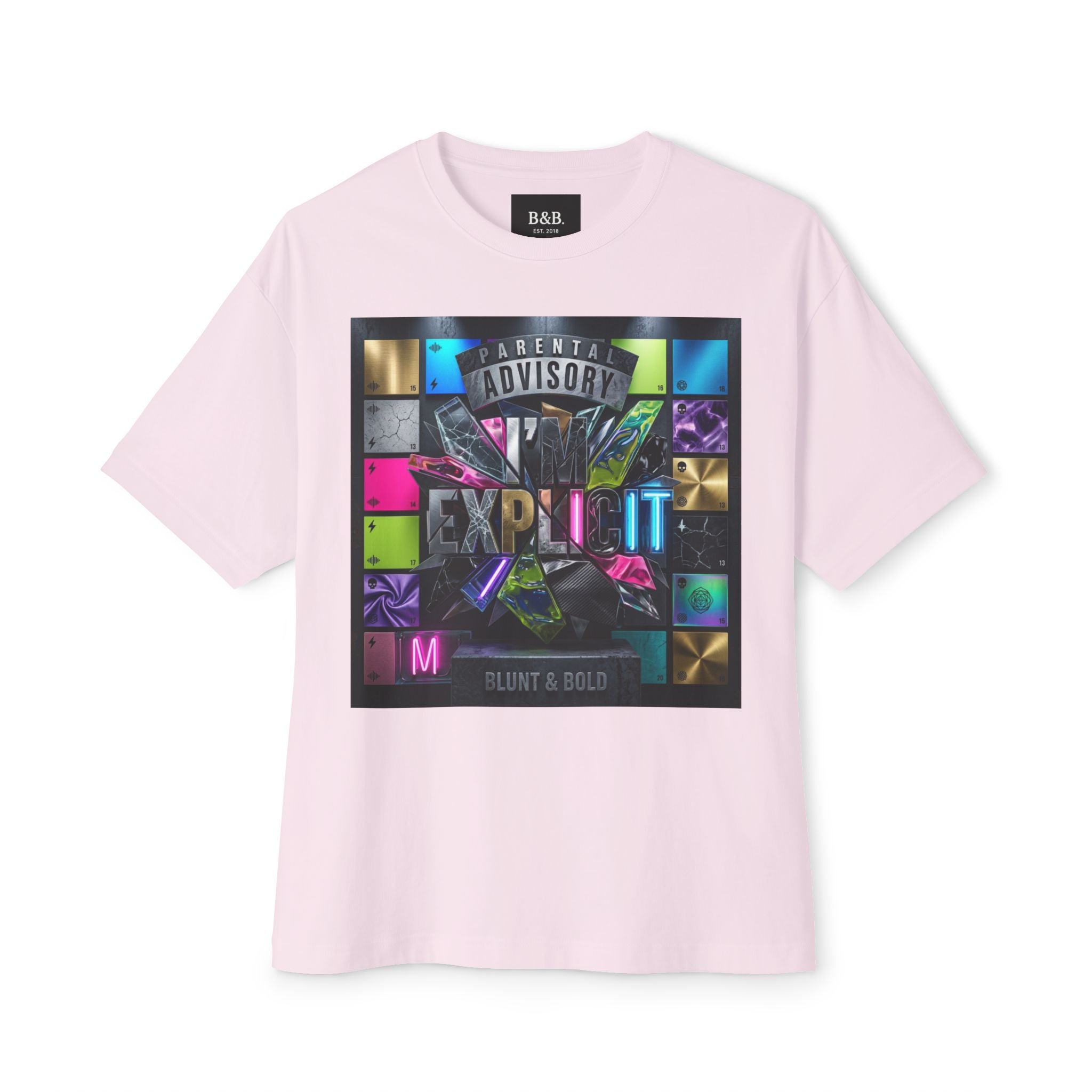 Mens I'n Explicit Graphic Oversized  Tee