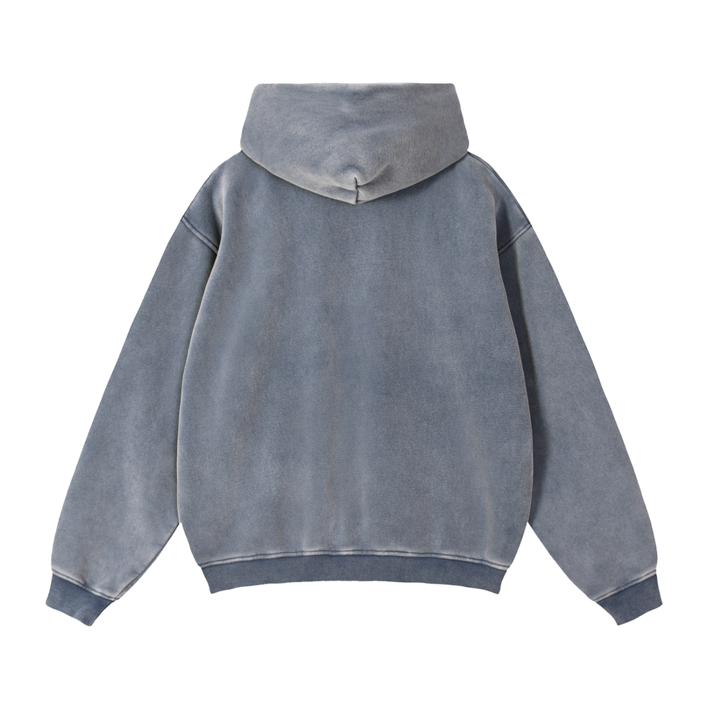 MENS 'COVERT CONFIDENCE' Zip-Through Boxy Fleece Hoodie