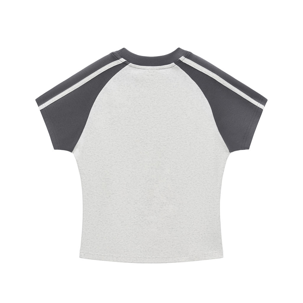 WOMENS 'THAT GIRL!' Contrast Stripes Bodycon Raglan  Sleeve T-Shirt