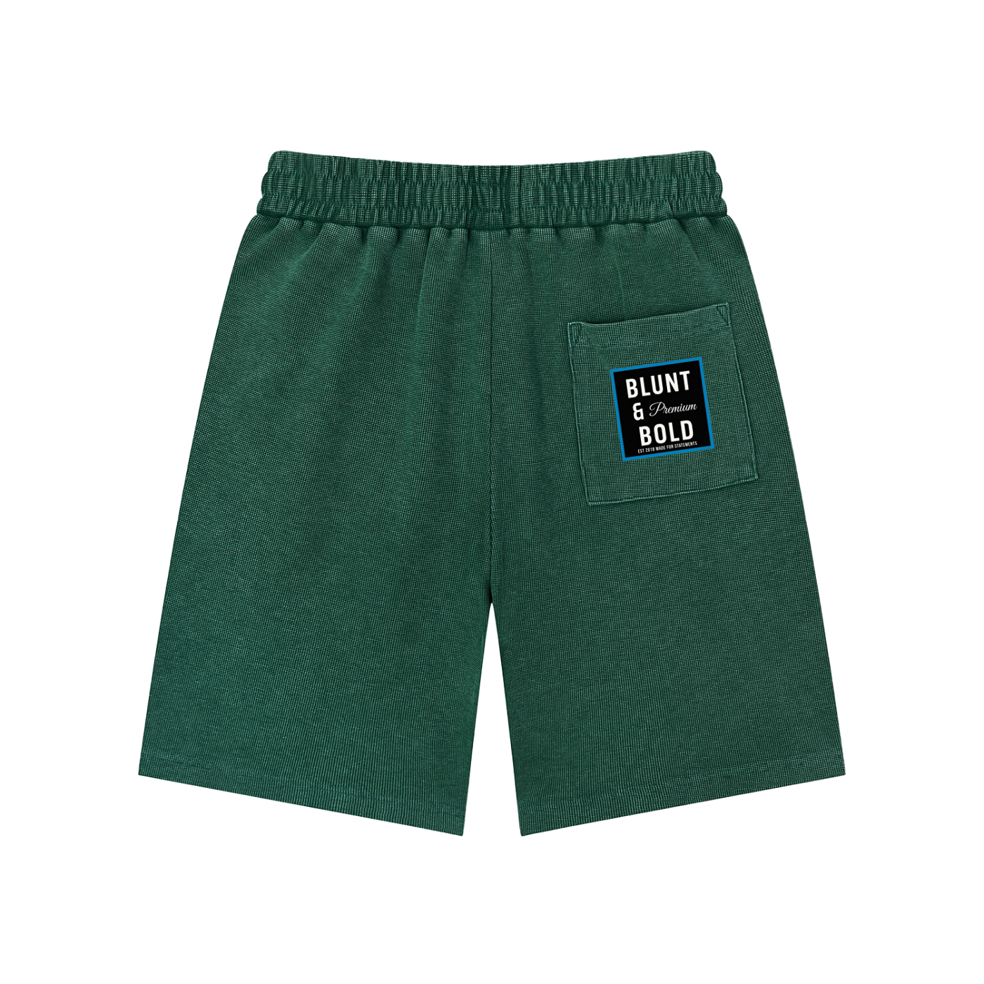 Mens Mineral Wash Waffle Knit Shorts