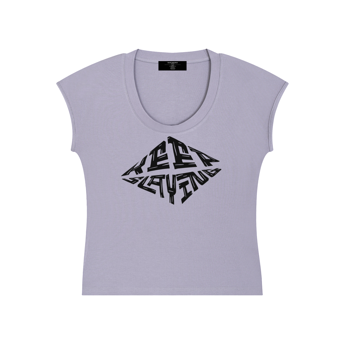 Womens 'KEEP{ SLAYING" Essential Bodycon Tee
