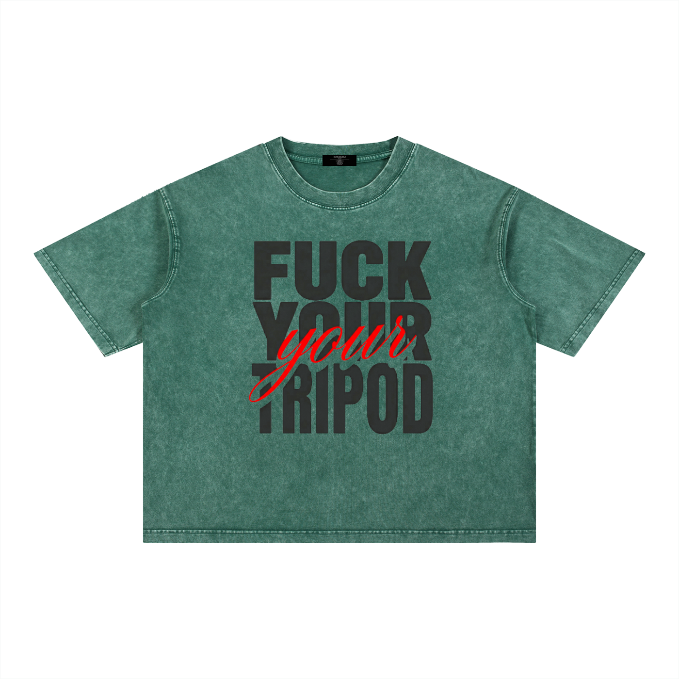 Mineral Wash Boxy Cotton T-Shirt