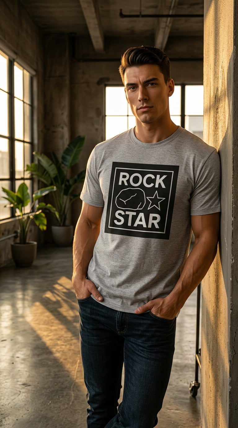 MENS 'ROCK STAR GRAPHIC'