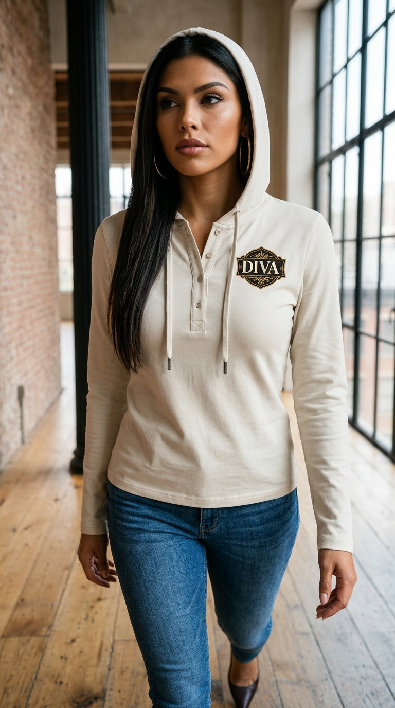 Women’s Slim Half-Button T-Shirt