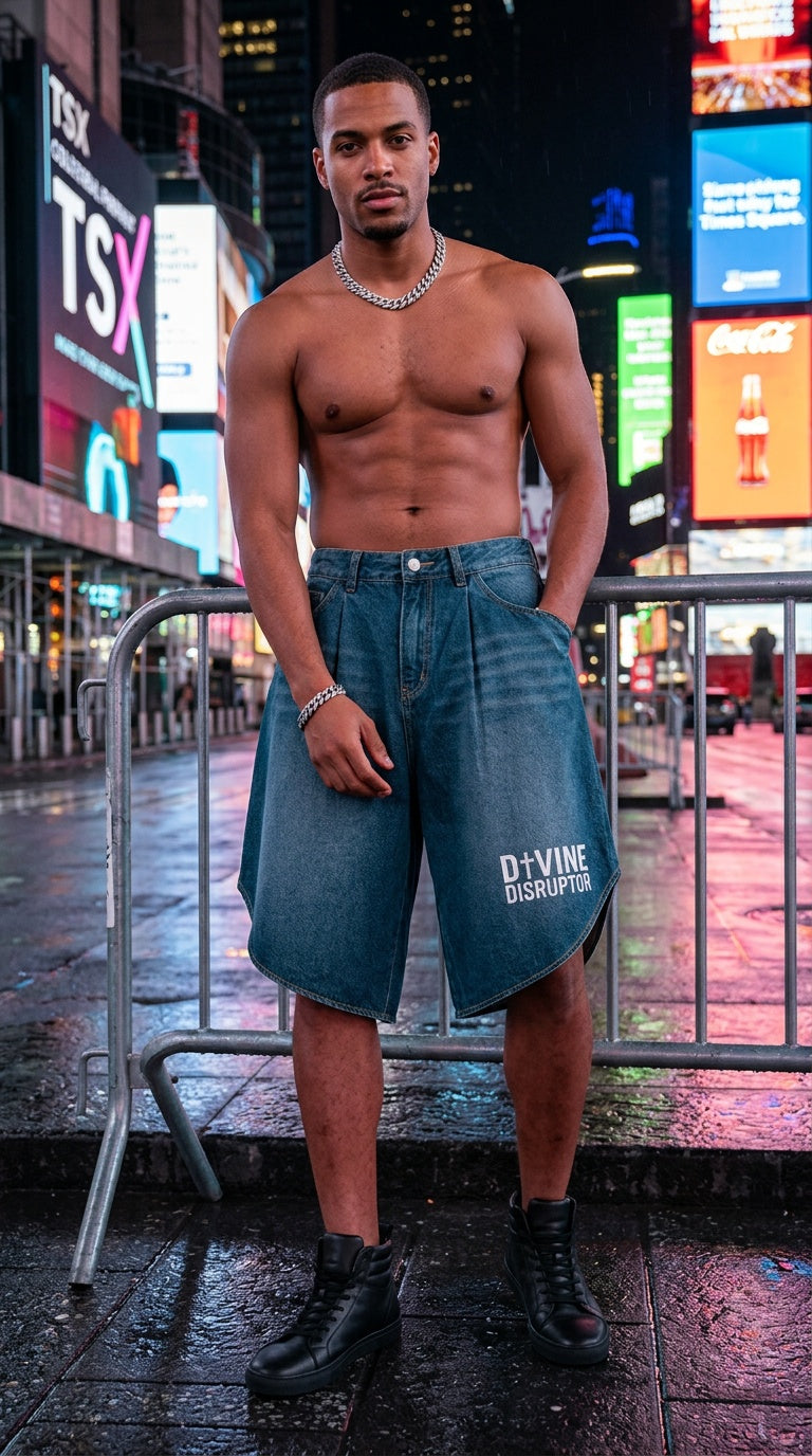 MENS 'WIDE LEG DENIM'