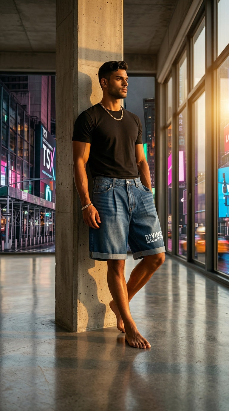 MENS 'WIDE LEG DENIM'