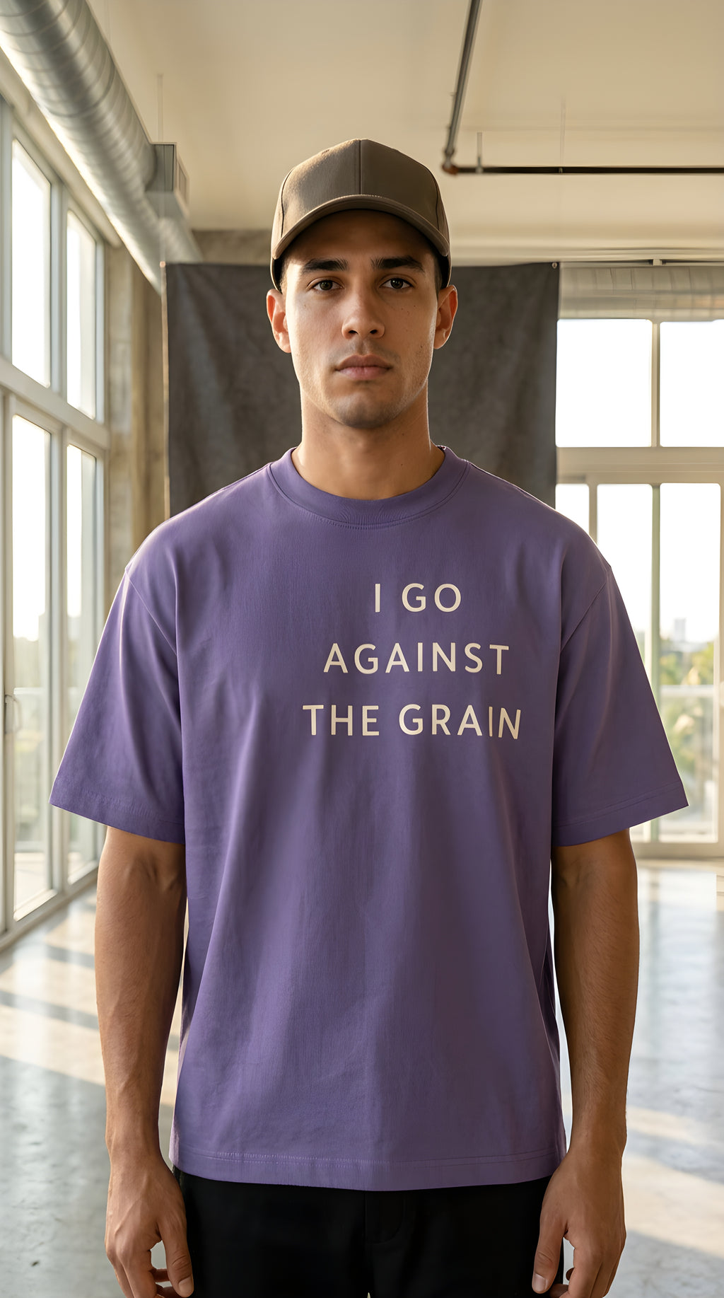 Mens 'AGAINST THE GRAIN' Sorona Quick-Dry Cooling Tee