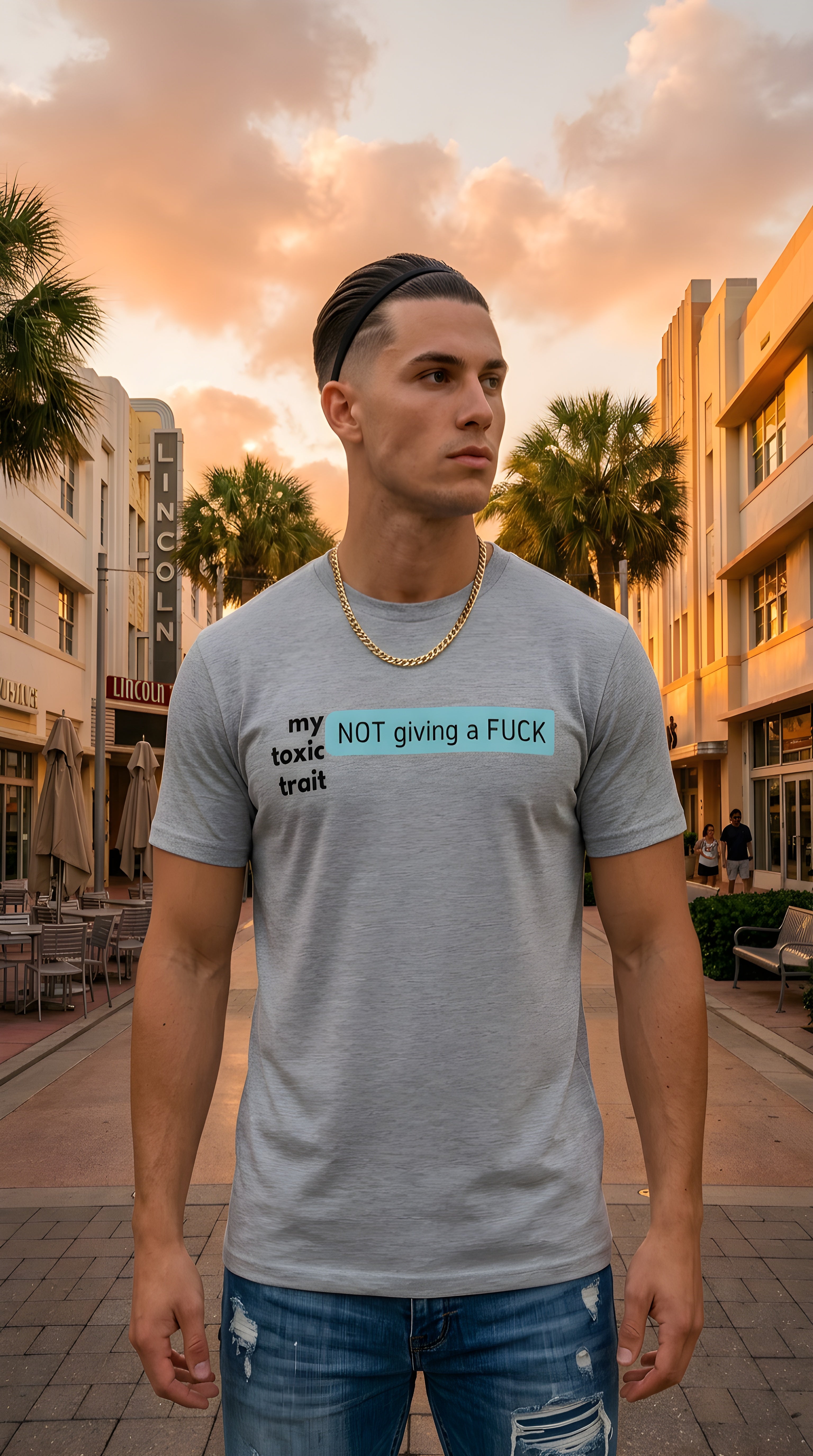 Mens Toxic Trait  organic mid-light Tee