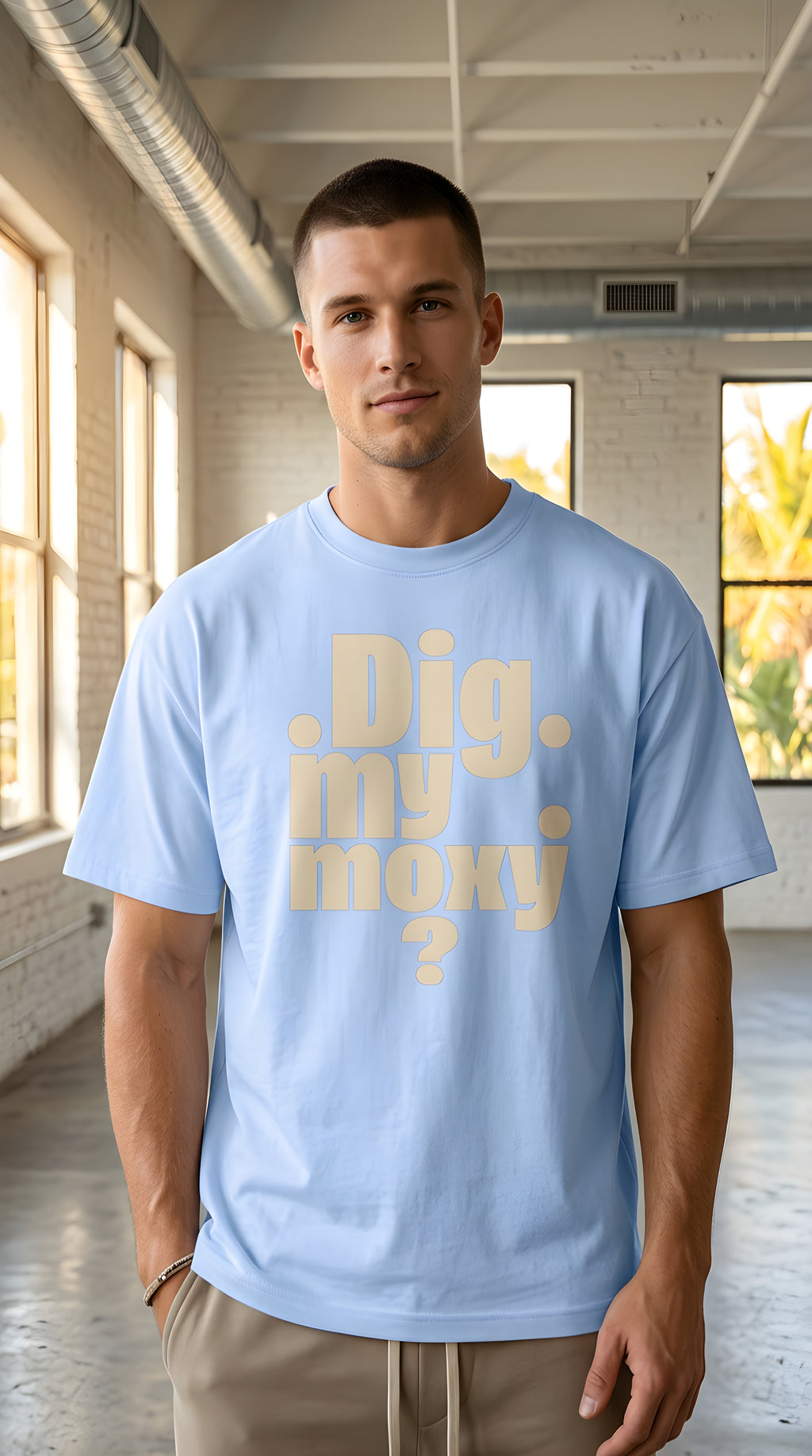 Mens 'MY MOXY'  Boxy Coolmax Tee