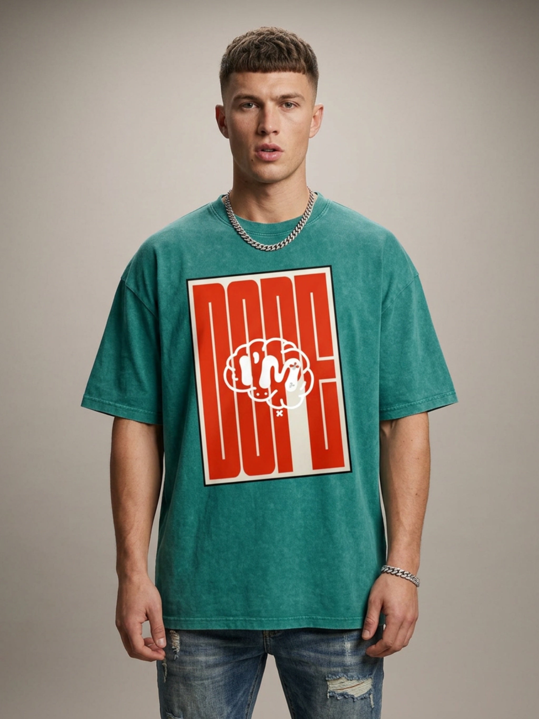 MENS ' DOPE' Washed Oversized Cotton TEE