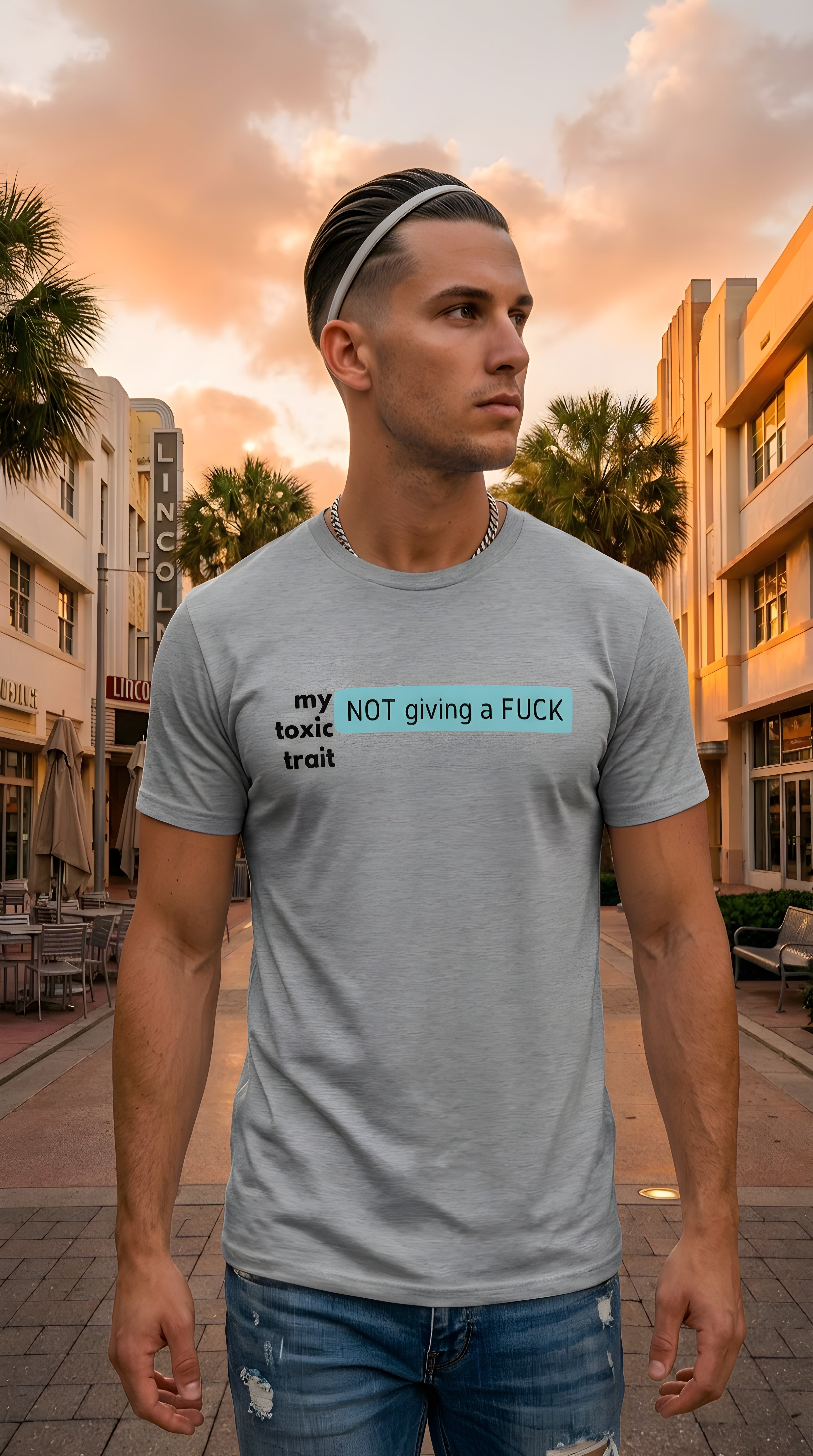 Mens Toxic Trait  organic mid-light Tee