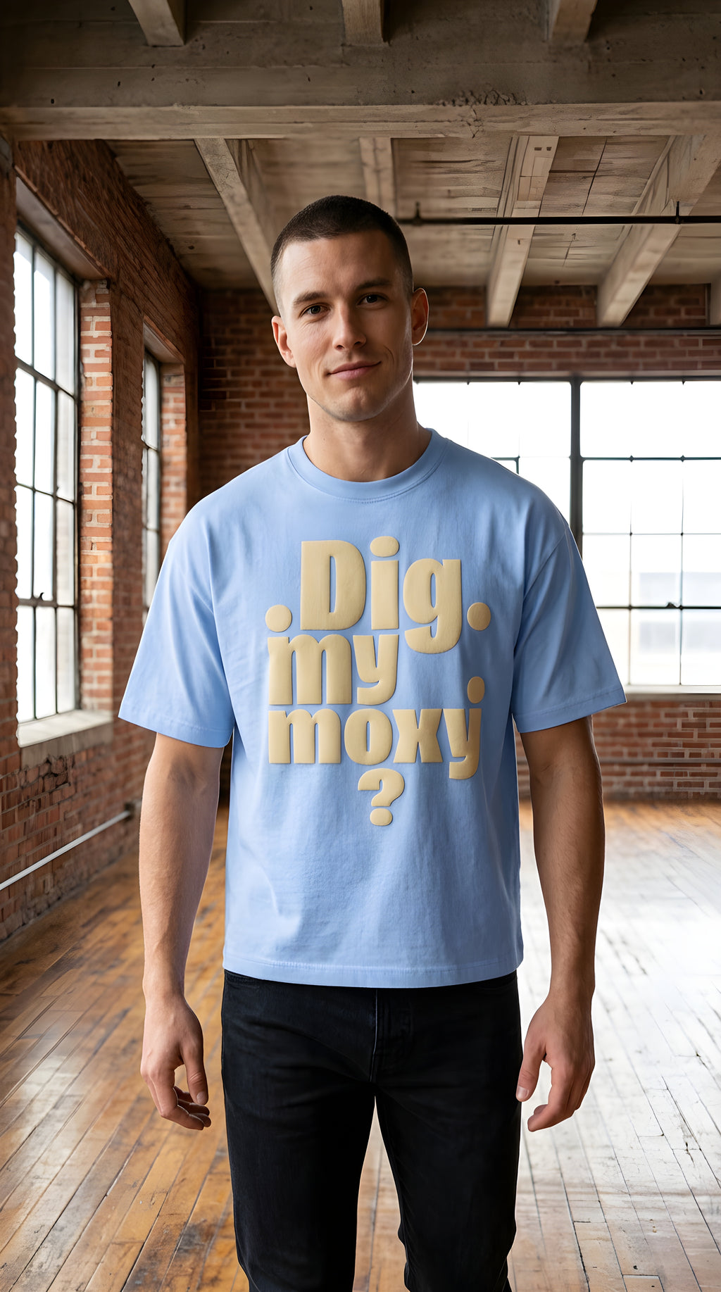 Mens 'MY MOXY'  Boxy Coolmax Tee