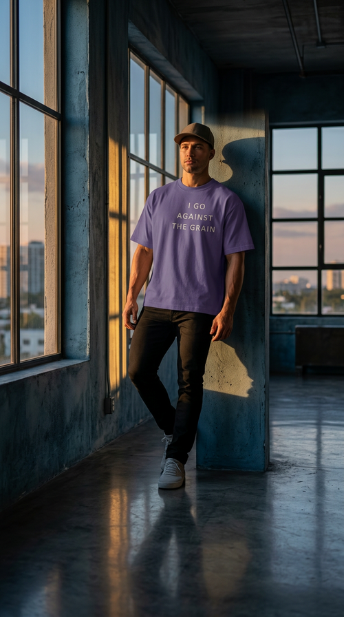 Mens 'AGAINST THE GRAIN' Sorona Quick-Dry Cooling Tee