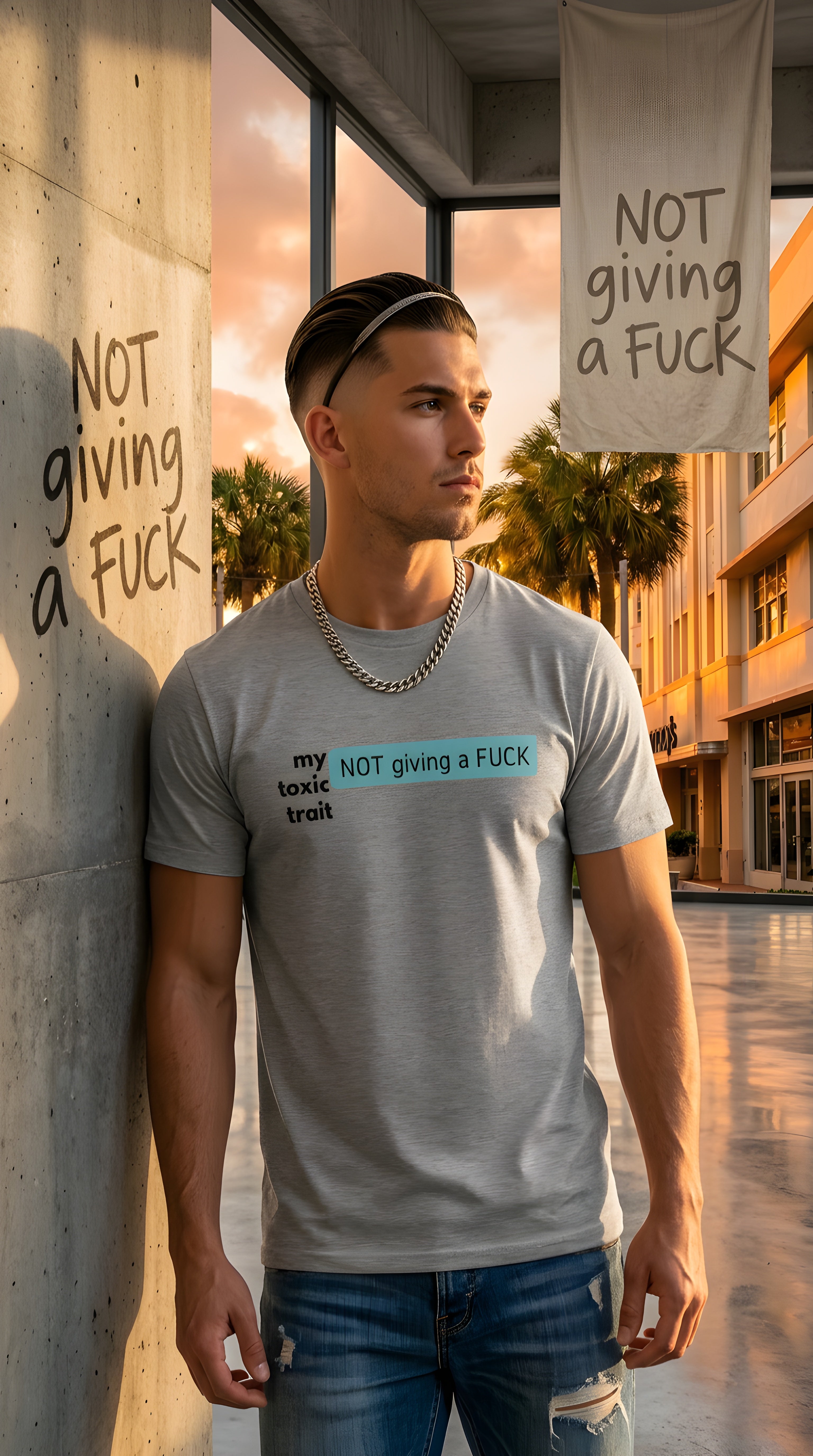 Mens Toxic Trait  organic mid-light Tee