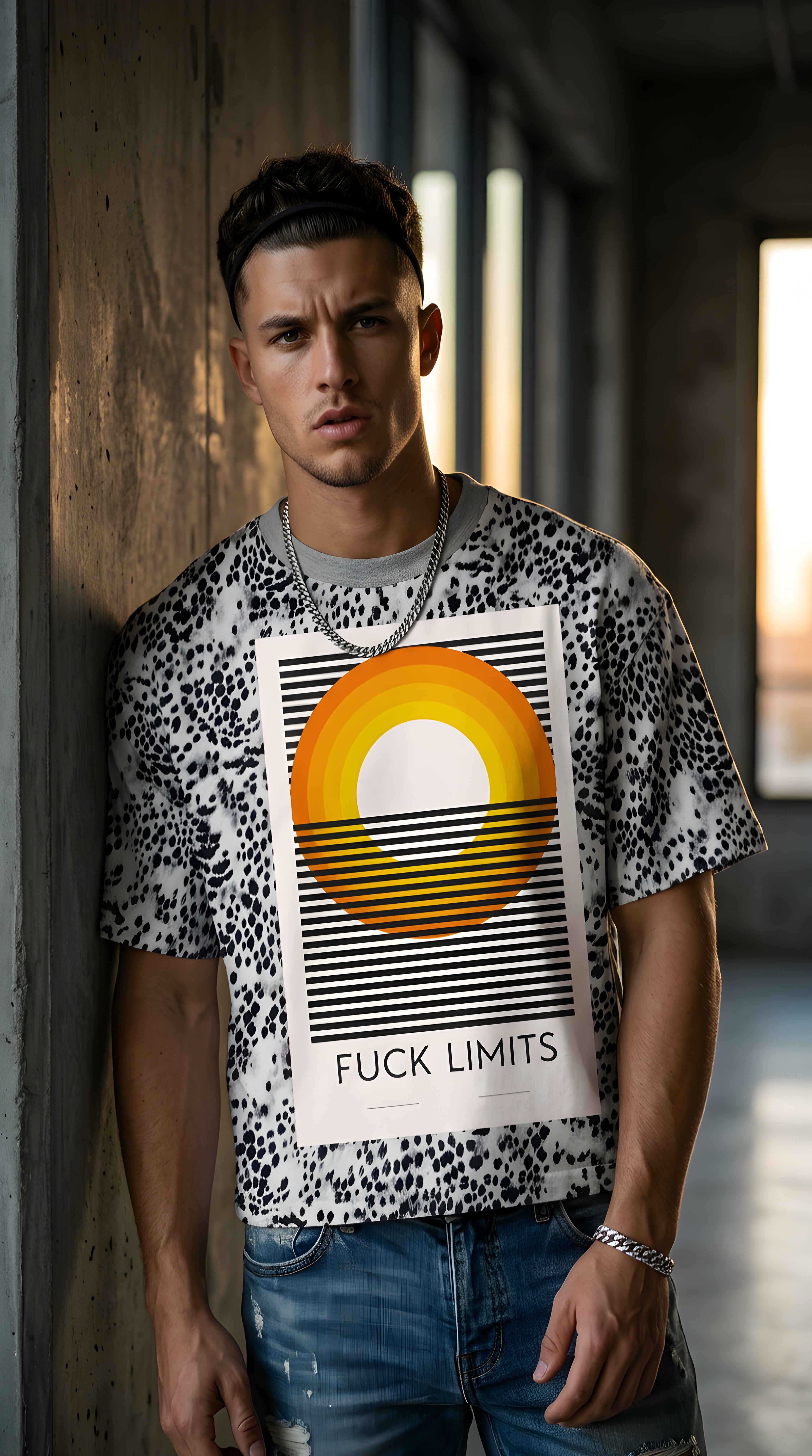 Unisex Leopard Print Boxy T-Shirt