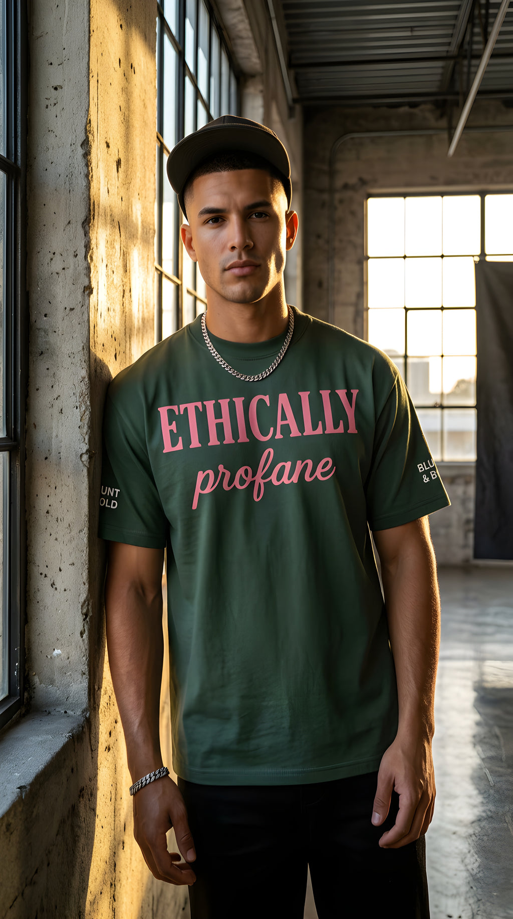Mens 'ETHICALLY PROFANE" Essential Heavyweight Cotton Tee