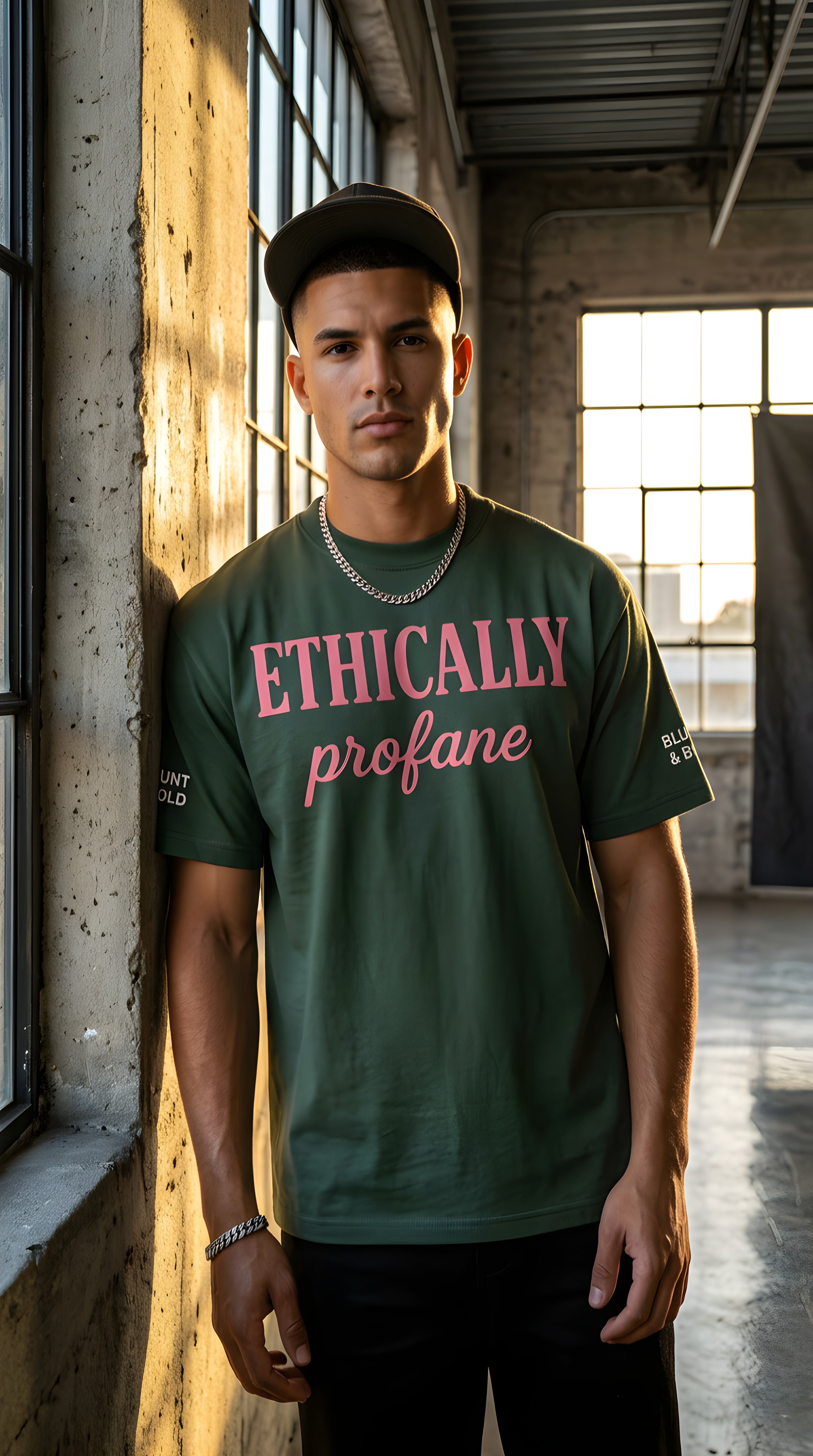 Mens 'ETHICALLY PROFANE" Essential Heavyweight Cotton Tee
