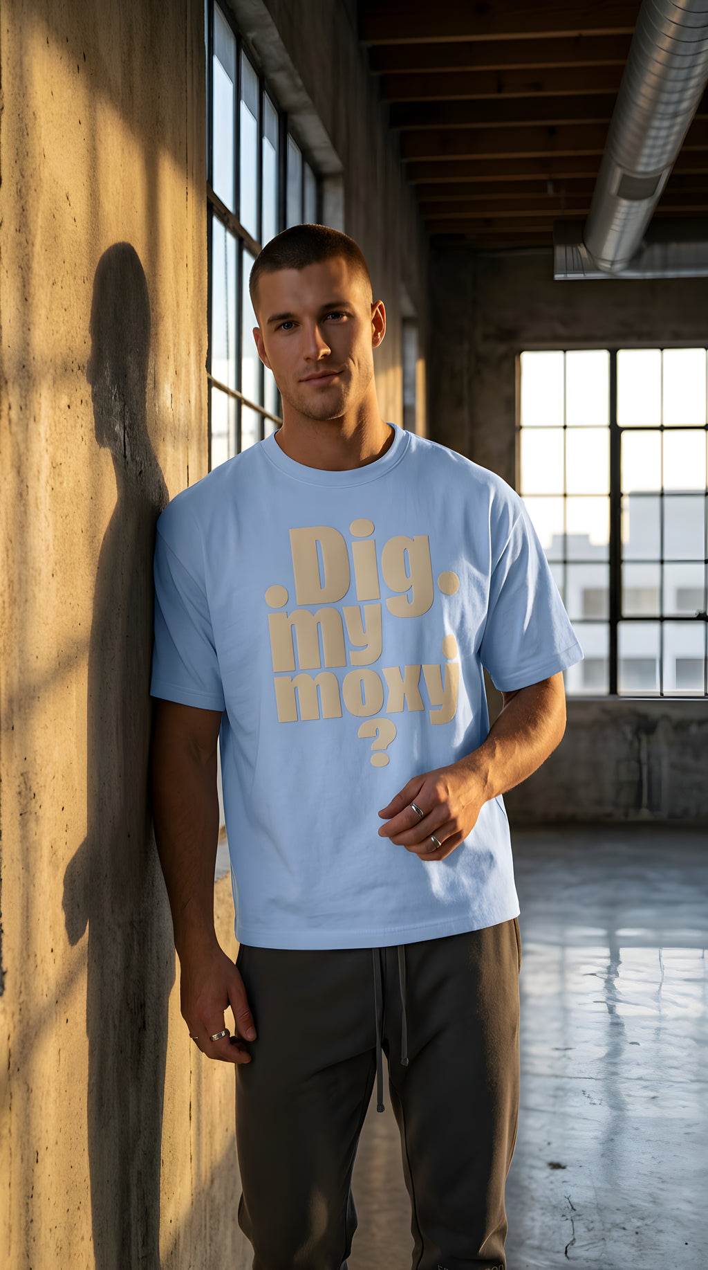 Mens 'MY MOXY'  Boxy Coolmax Tee
