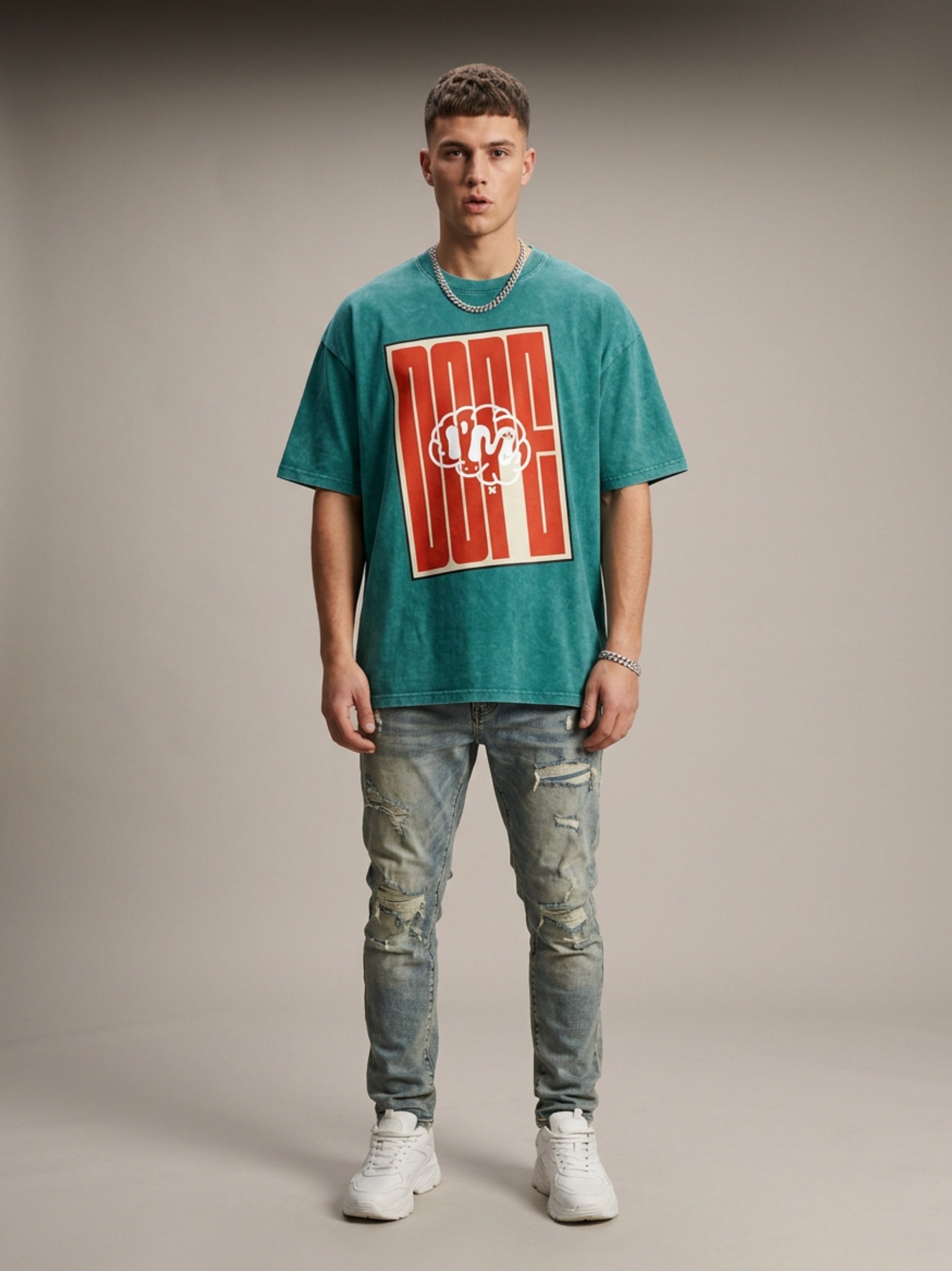MENS ' DOPE' Washed Oversized Cotton TEE