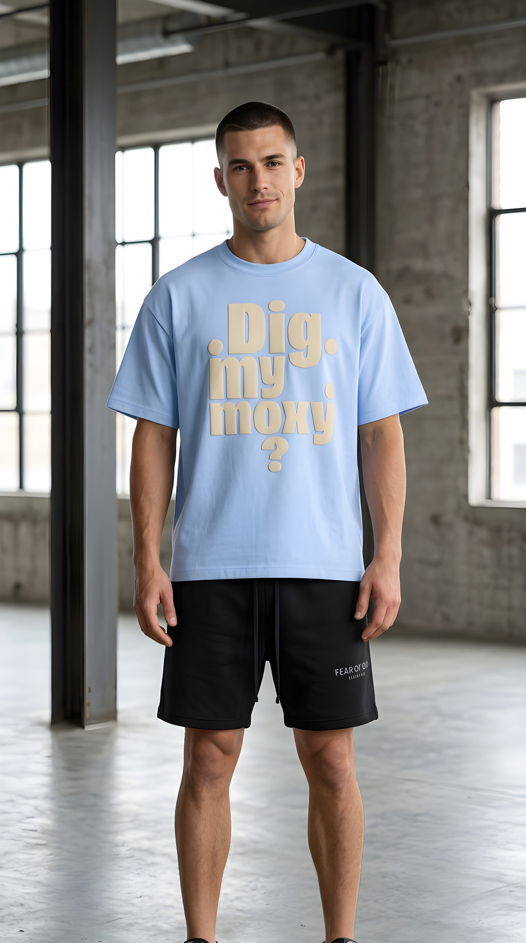 Mens 'MY MOXY'  Boxy Coolmax Tee