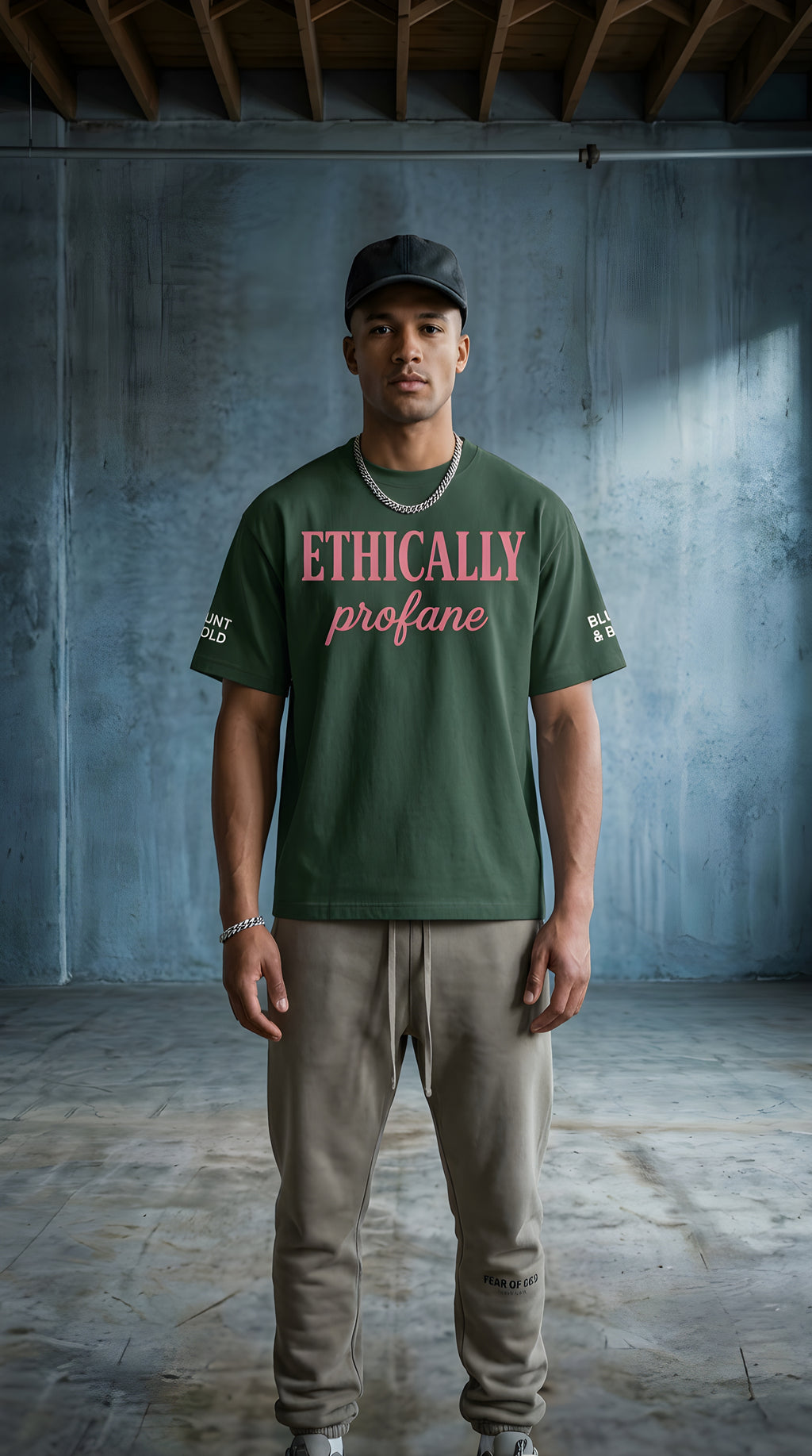 Mens 'ETHICALLY PROFANE" Essential Heavyweight Cotton Tee