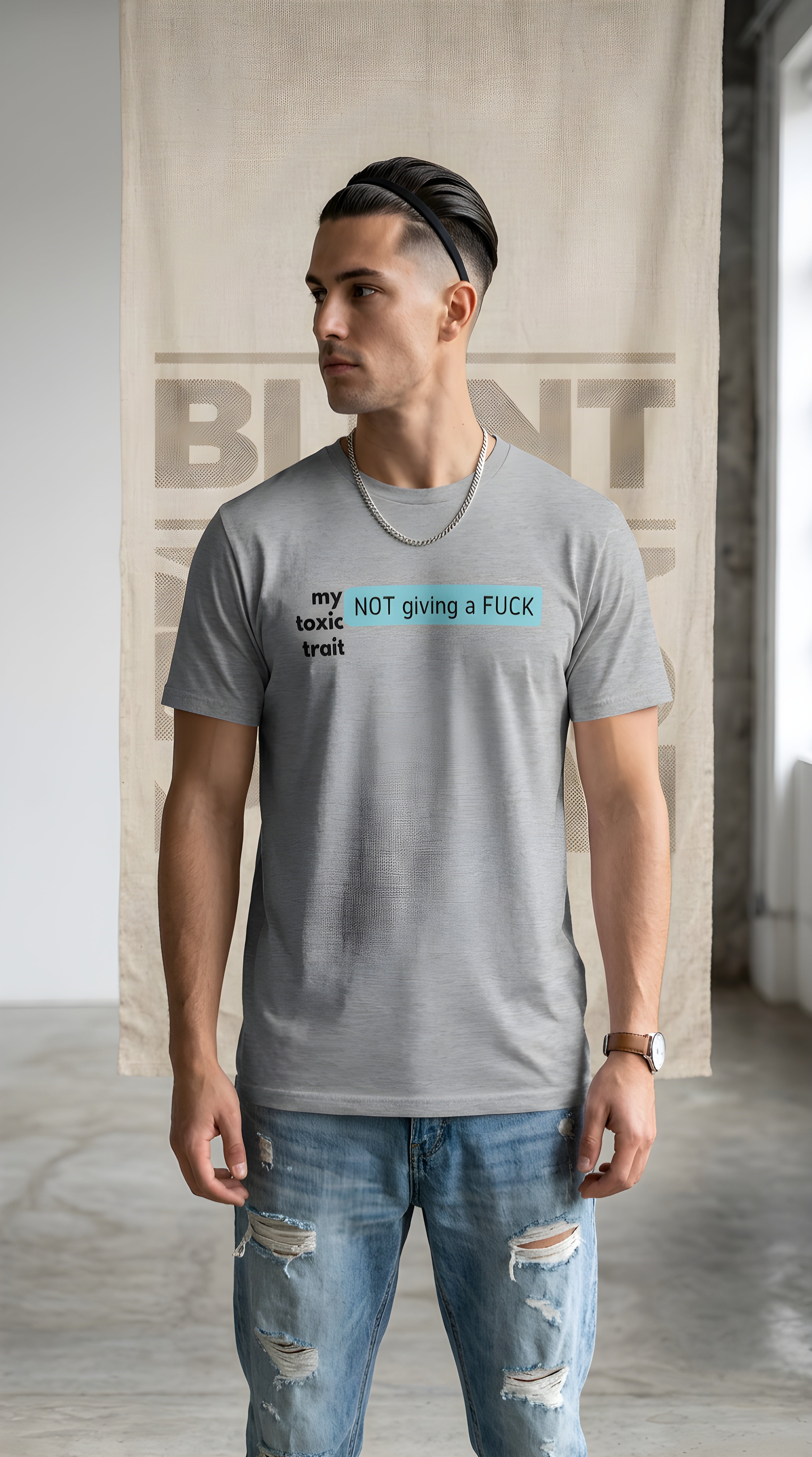 Mens Toxic Trait  organic mid-light Tee