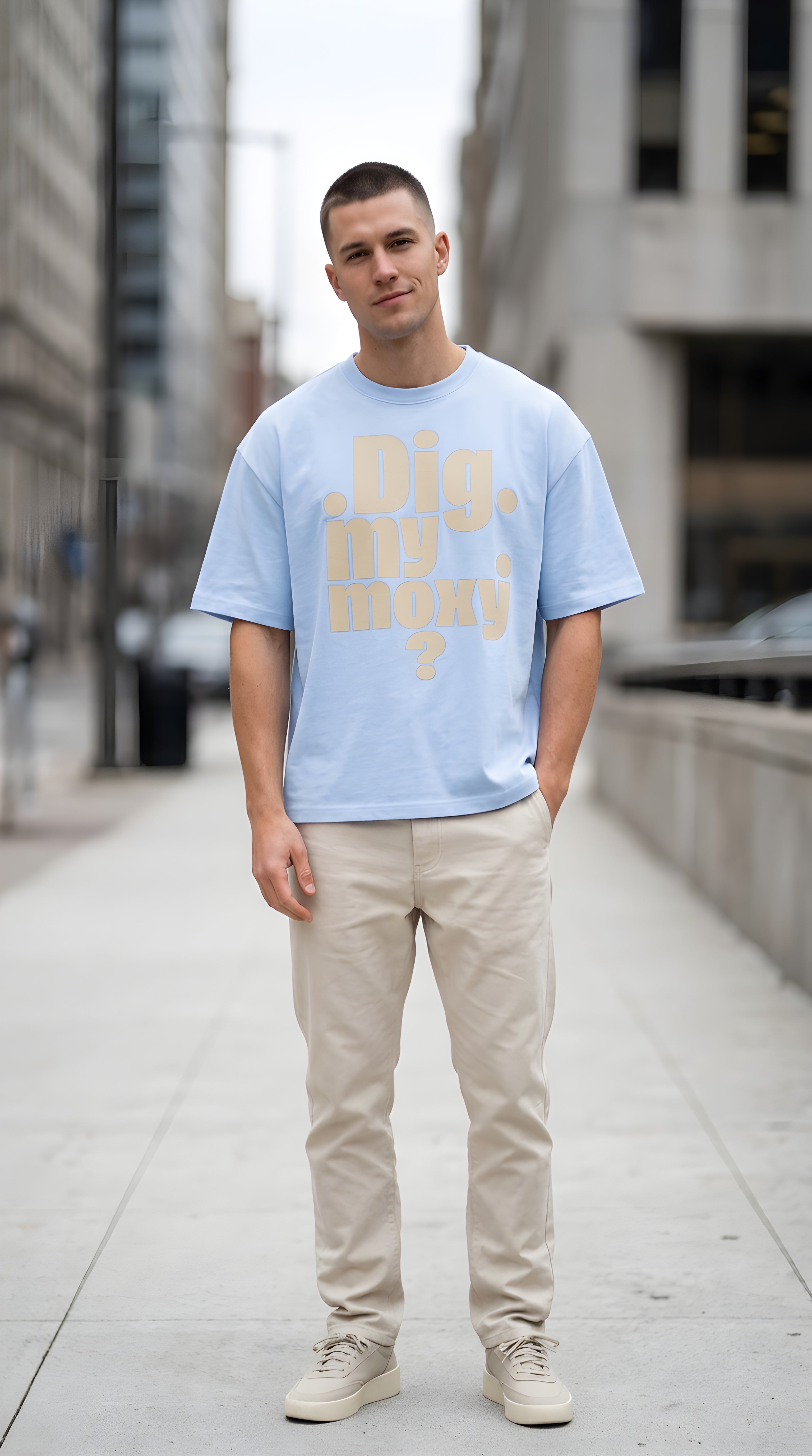 Mens 'MY MOXY'  Boxy Coolmax Tee