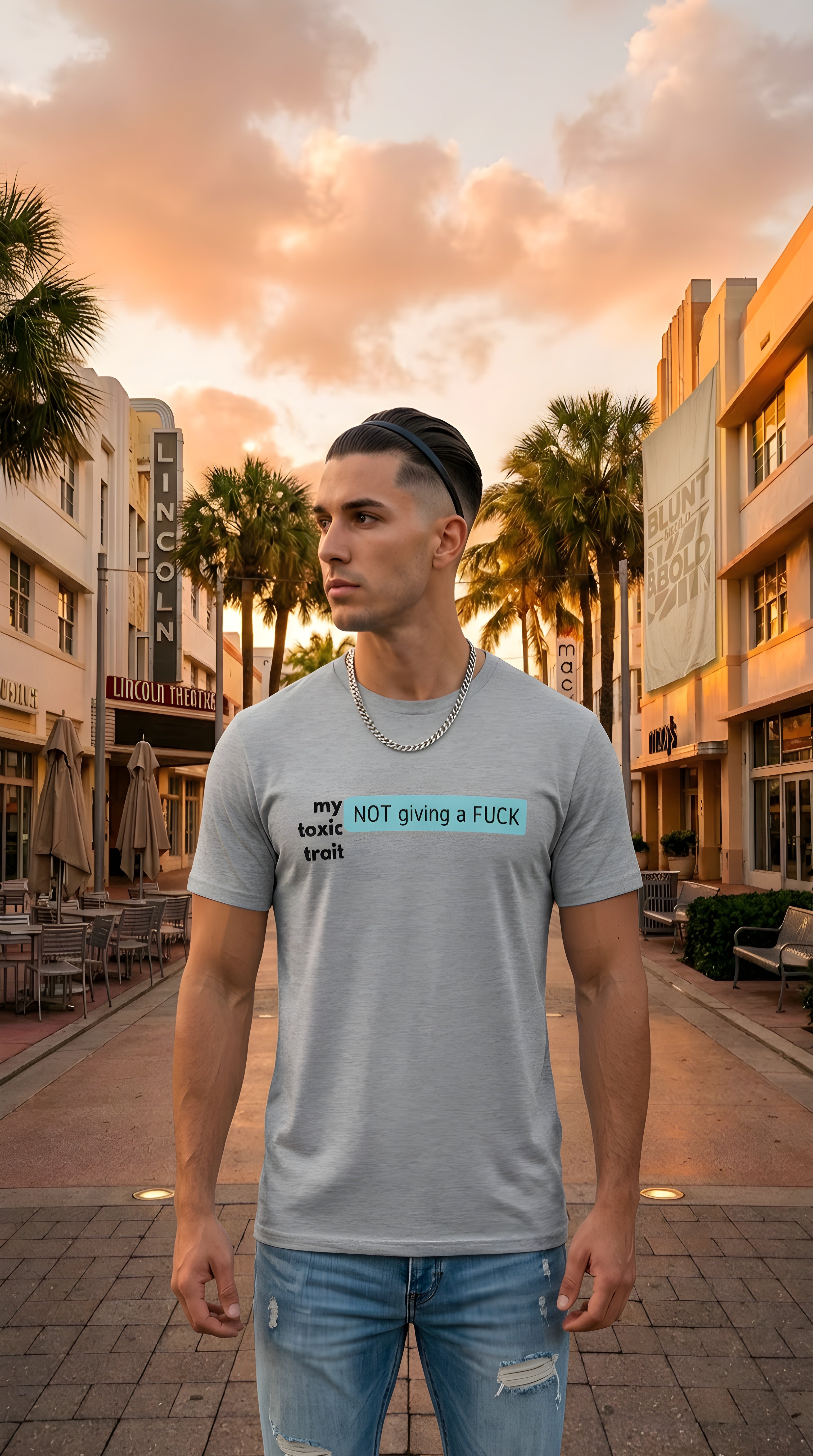 Mens Toxic Trait  organic mid-light Tee