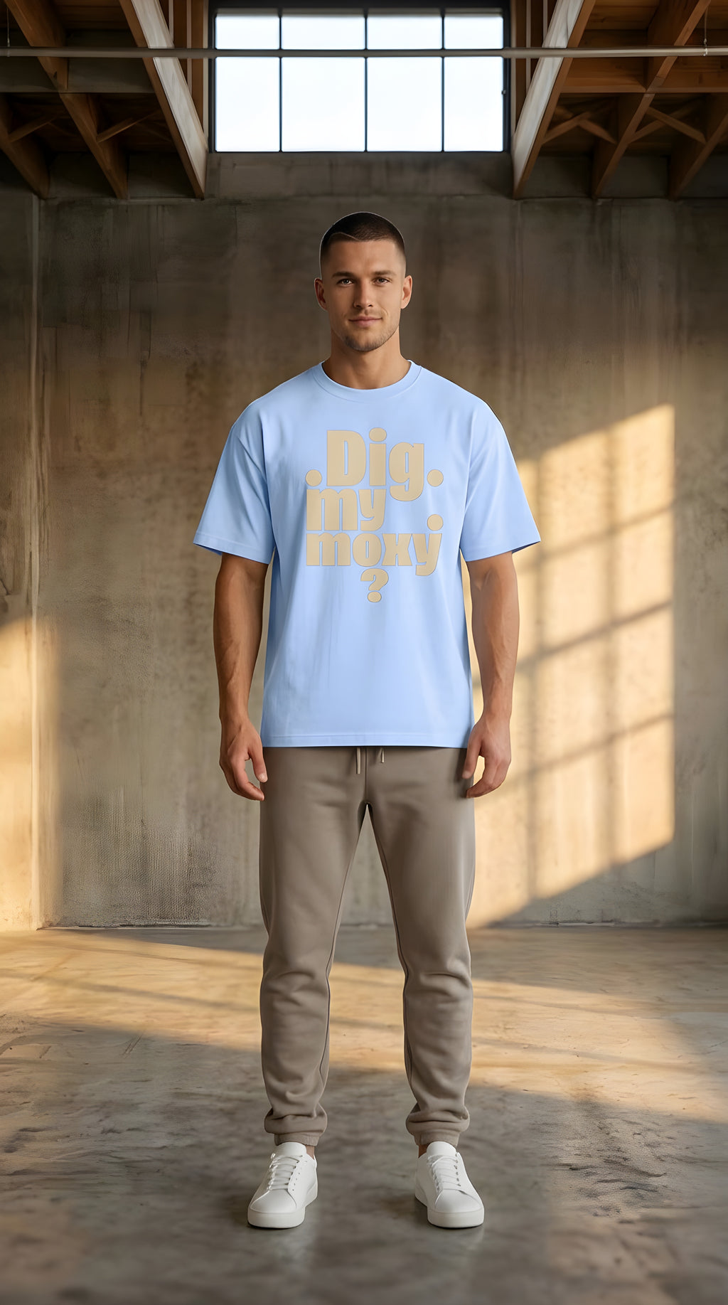 Mens 'MY MOXY'  Boxy Coolmax Tee