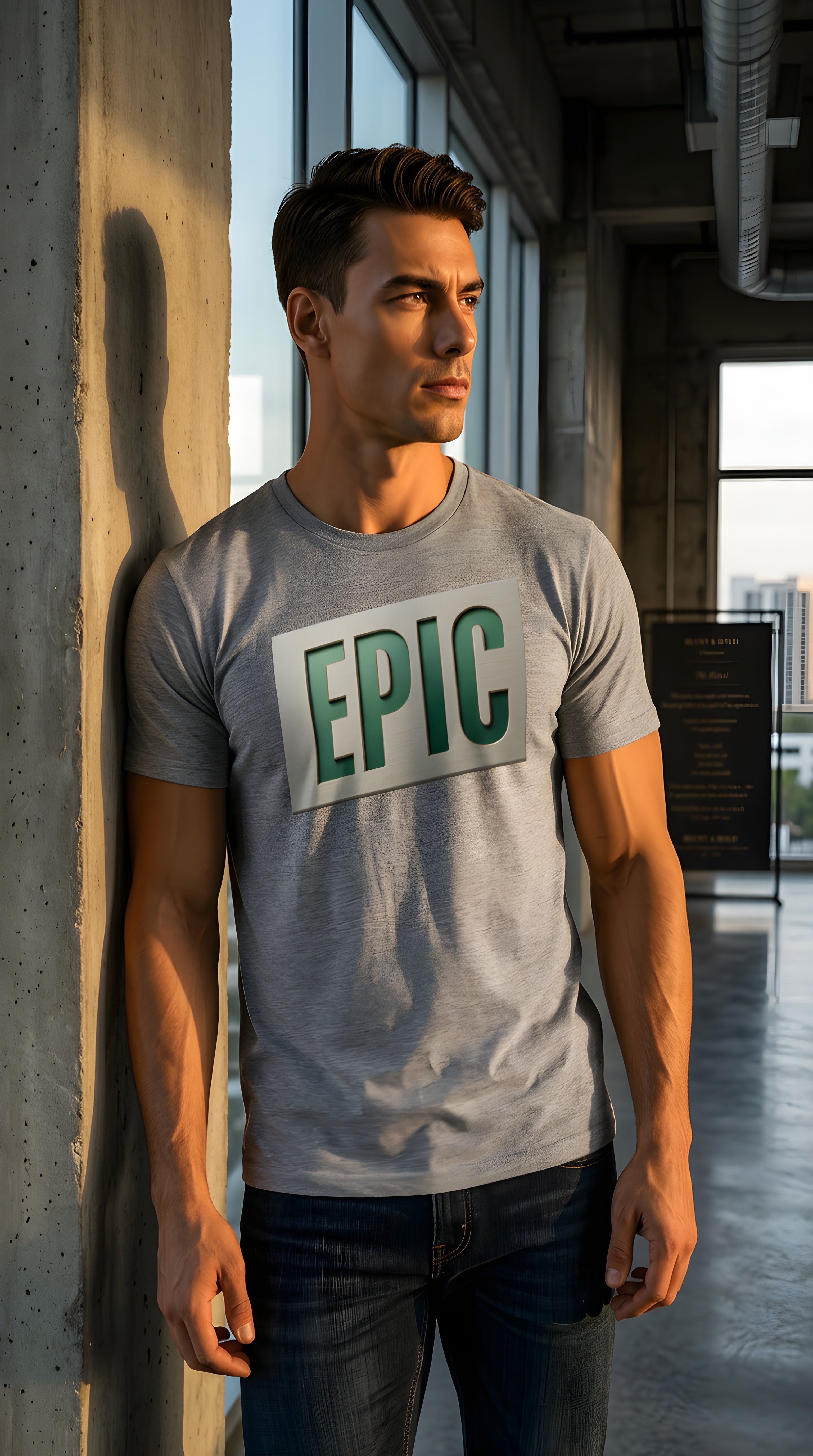 Mens Epic organic mid-light Tee