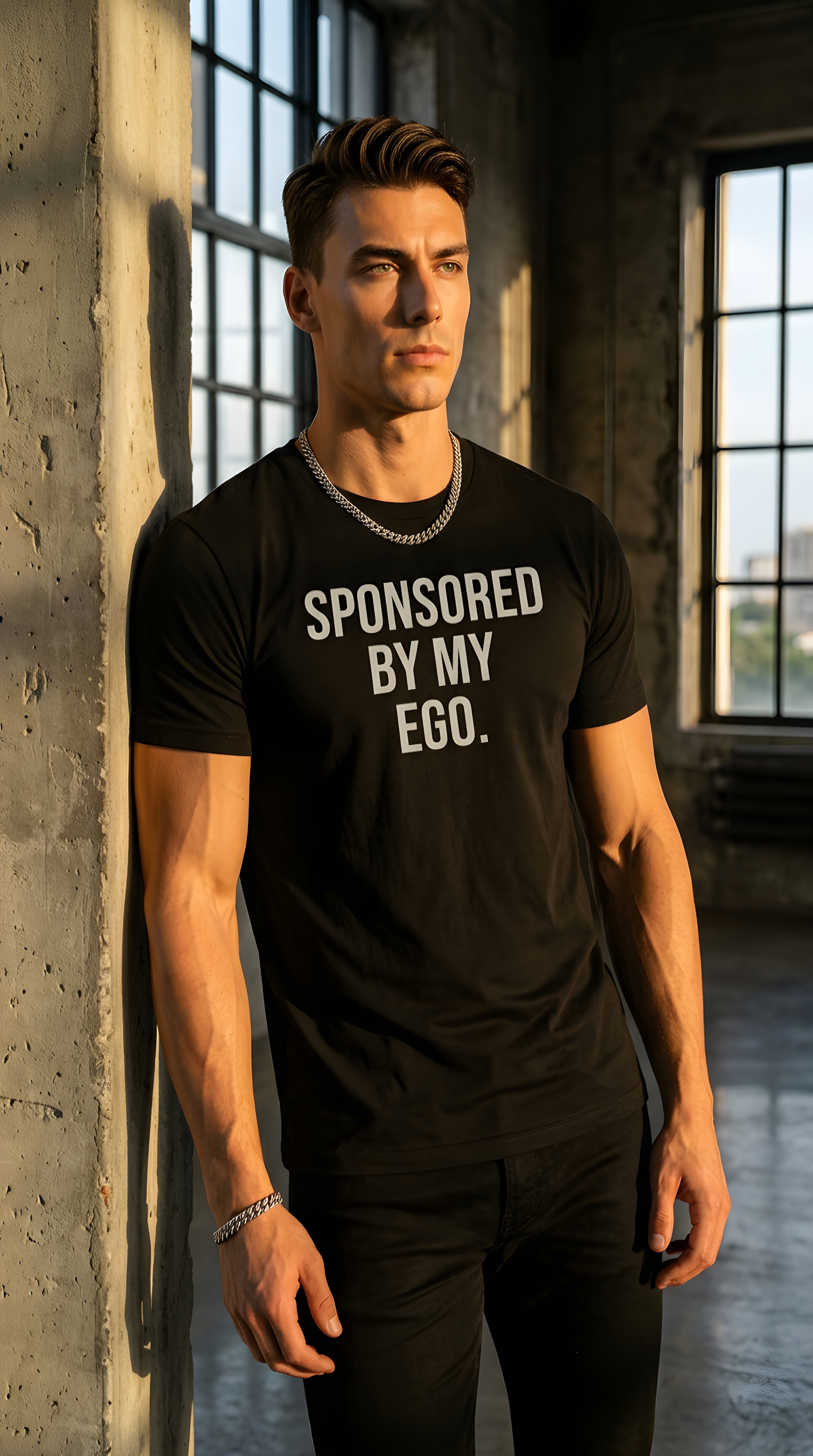 MENS 'SPONSORED BY MY EGO'