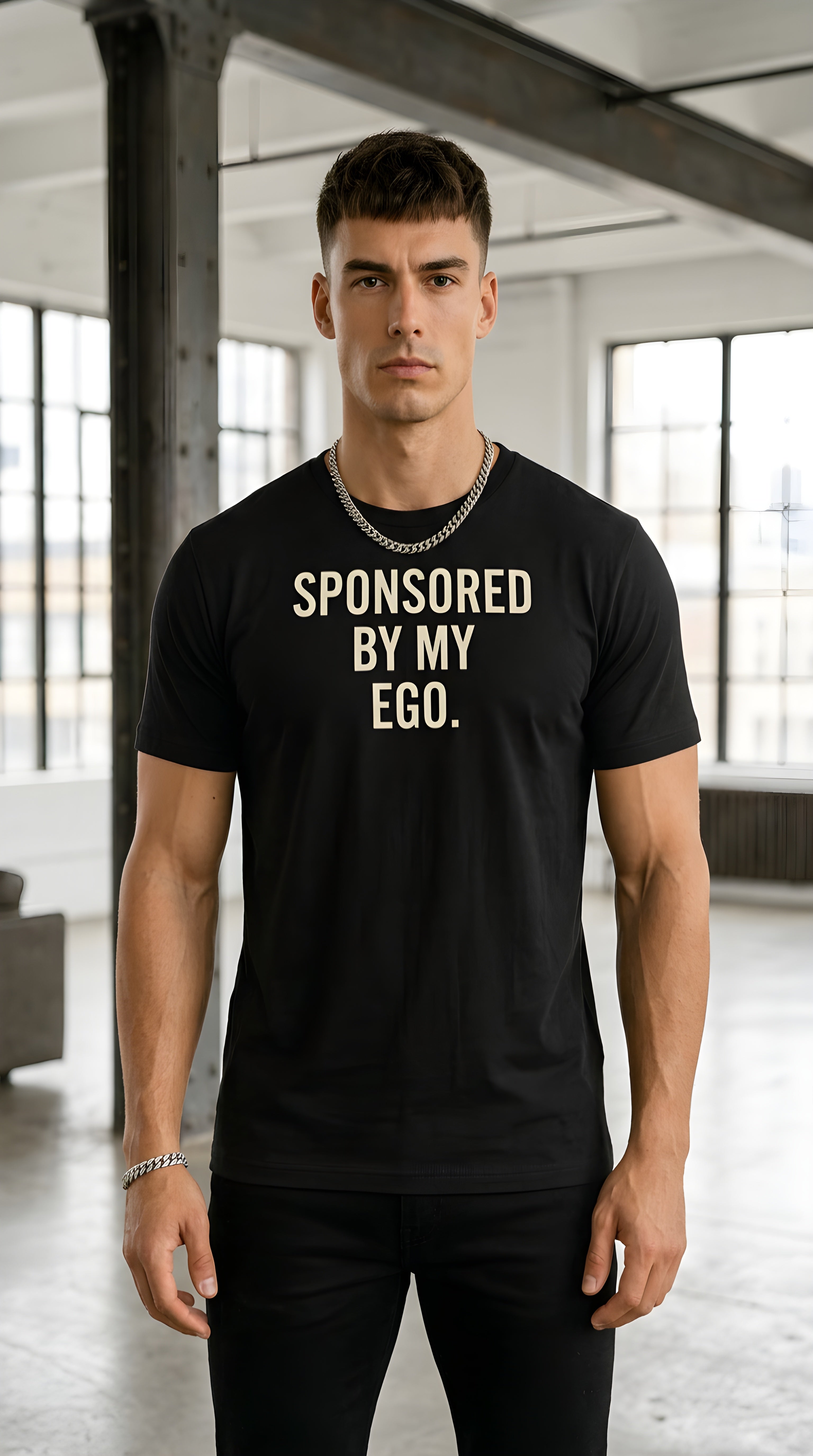MENS 'SPONSORED BY MY EGO'
