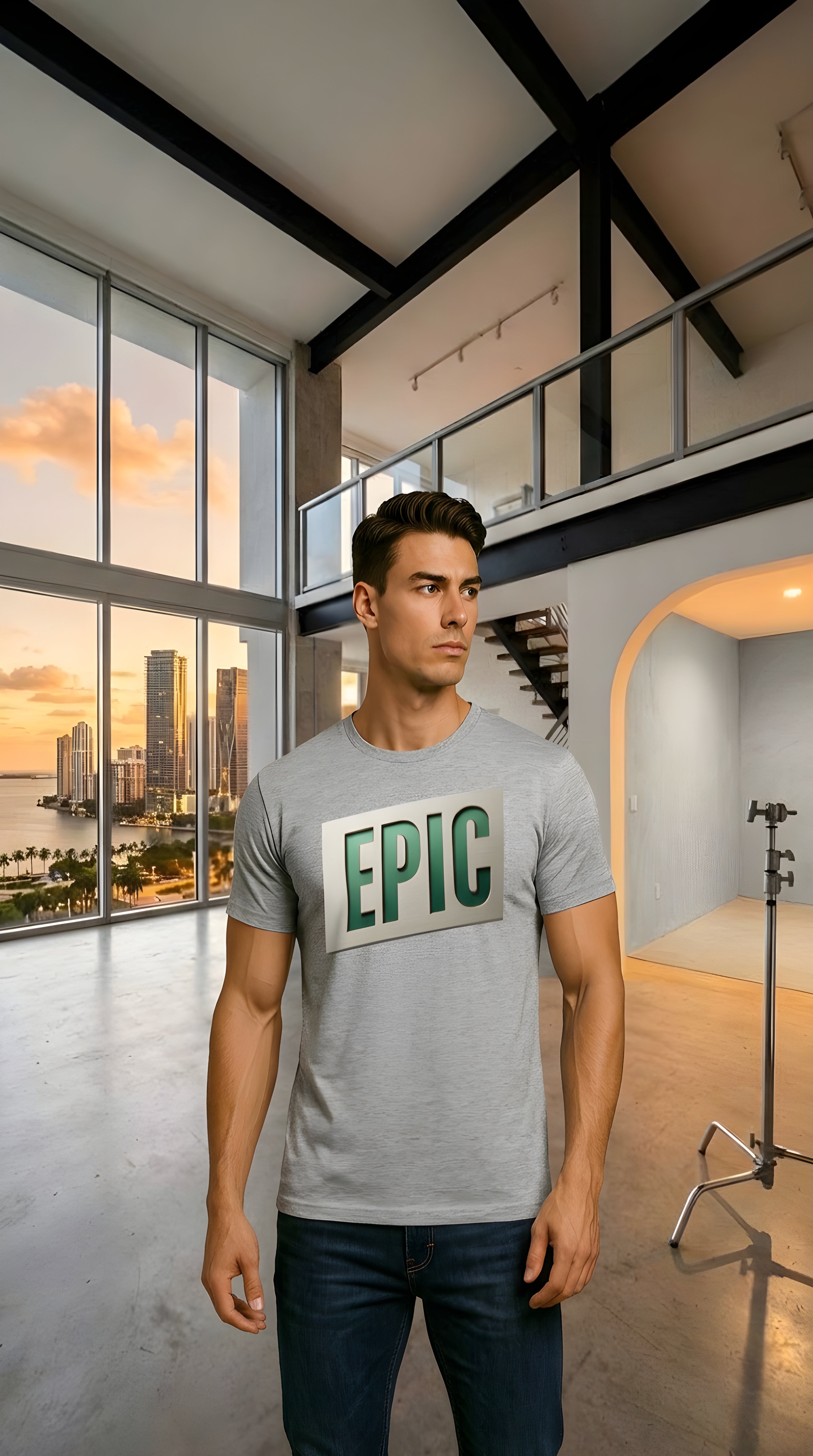 Mens Epic organic mid-light Tee