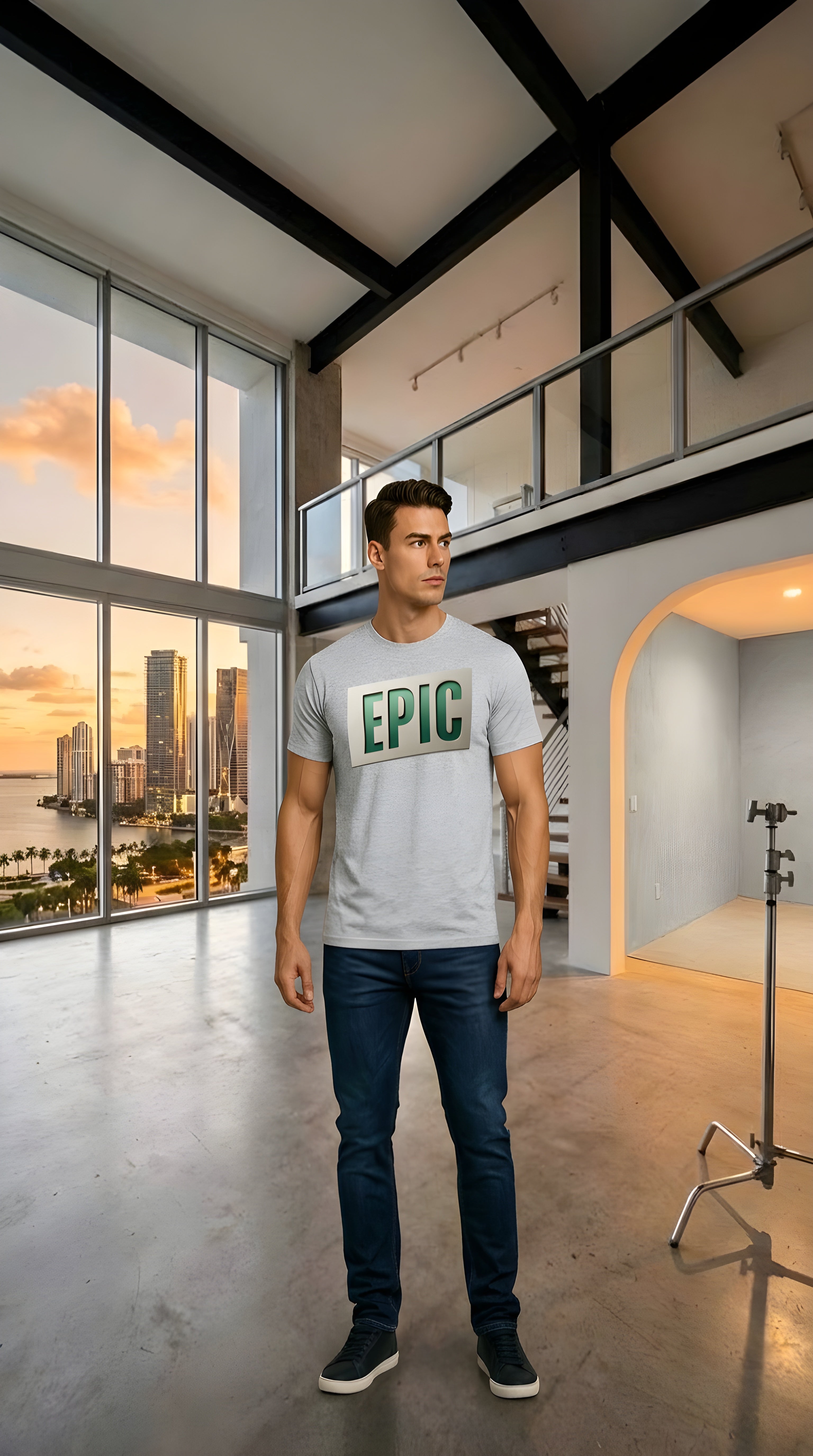 Mens Epic organic mid-light Tee