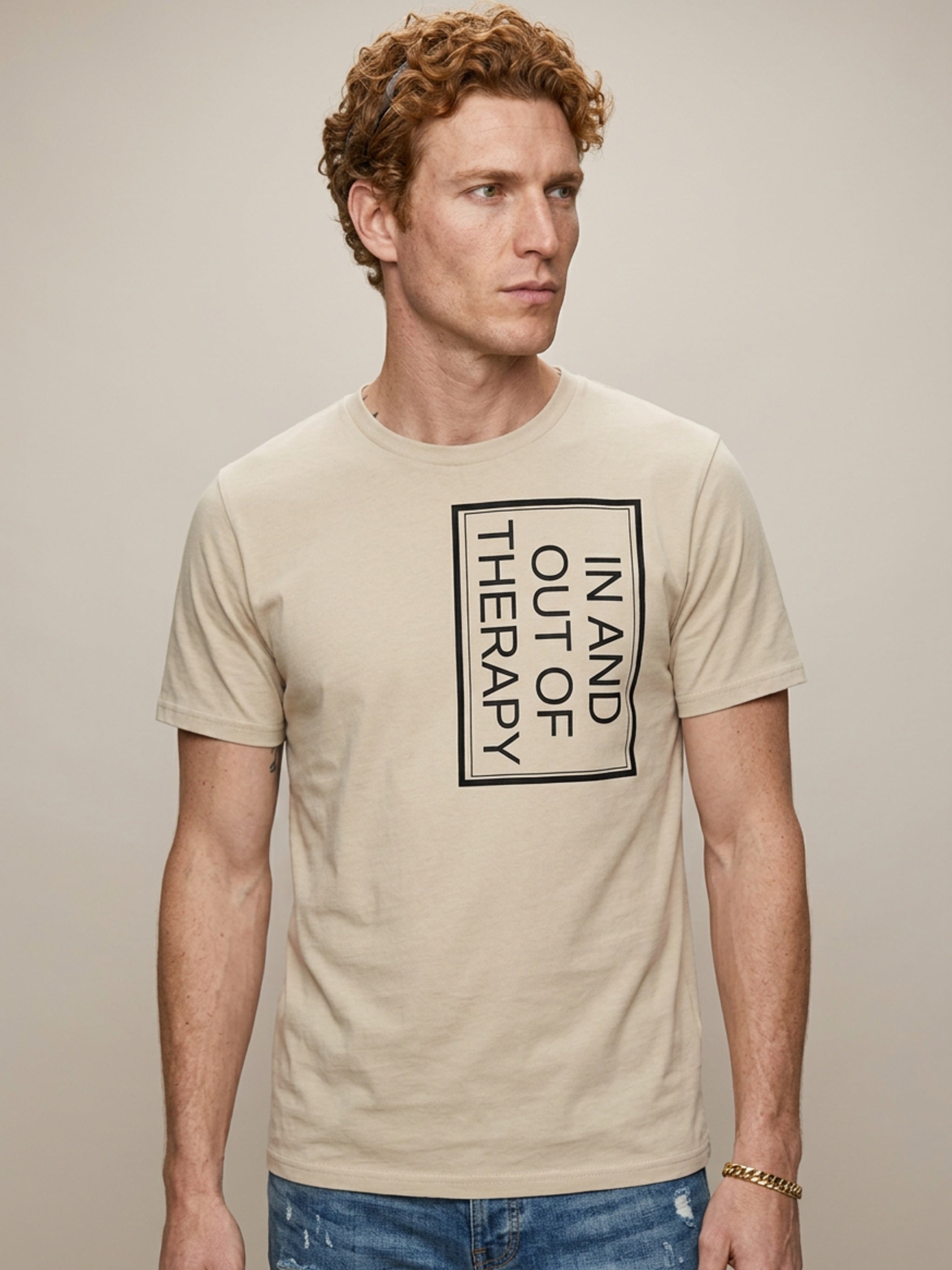 MENS 'THERAPY' organic mid-light TEE