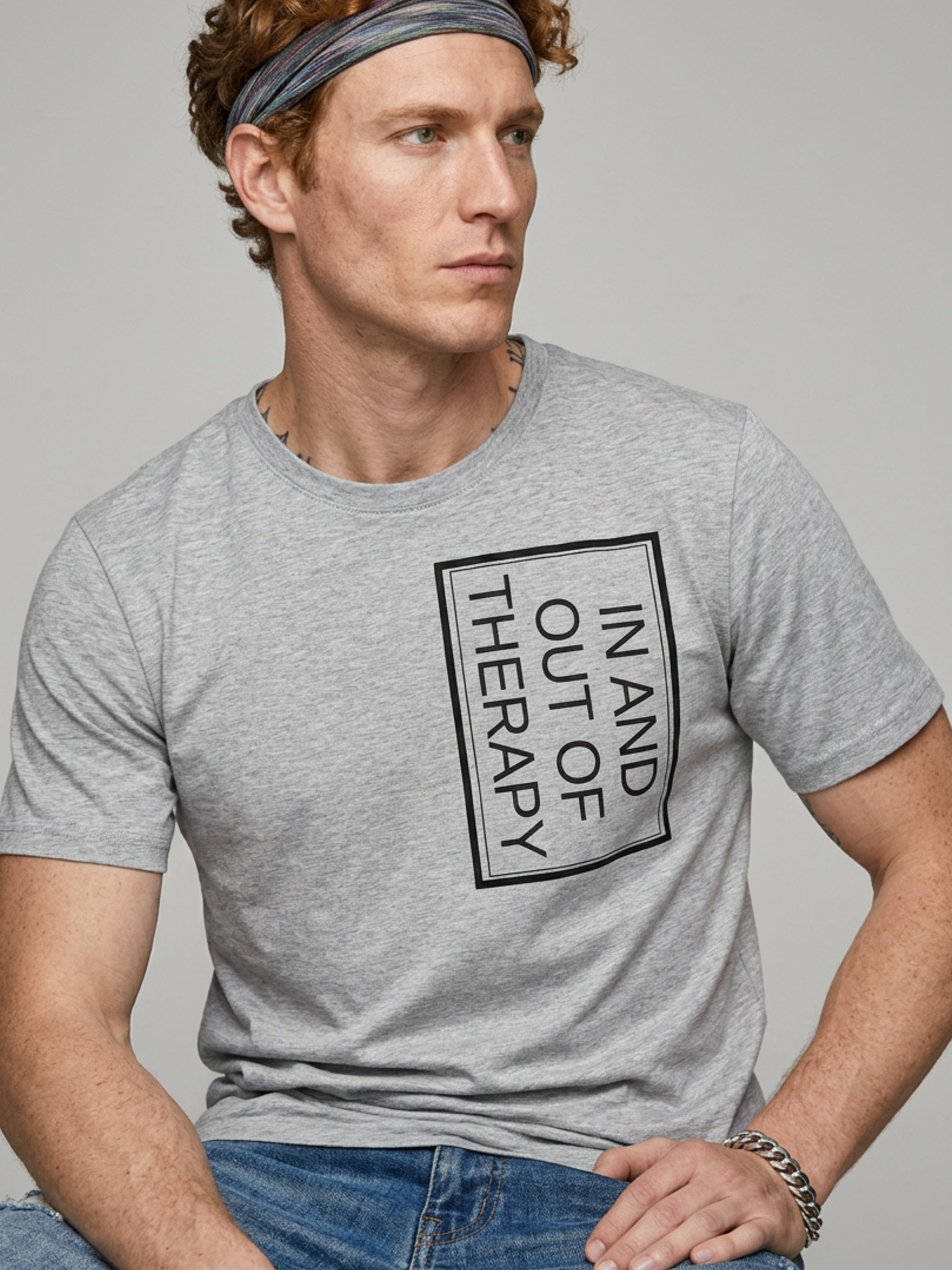 MENS 'THERAPY' organic mid-light TEE