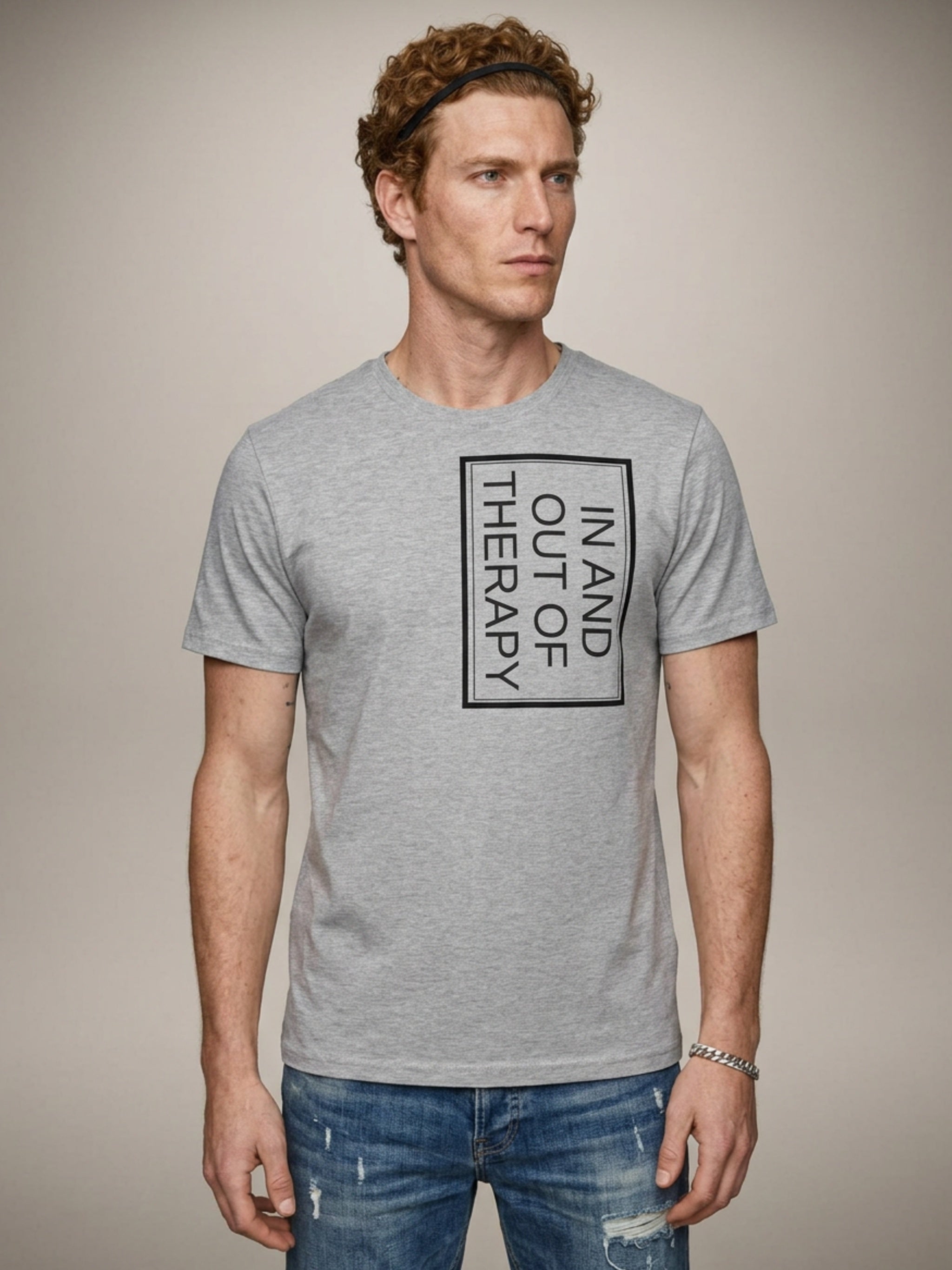 MENS 'THERAPY' organic mid-light TEE