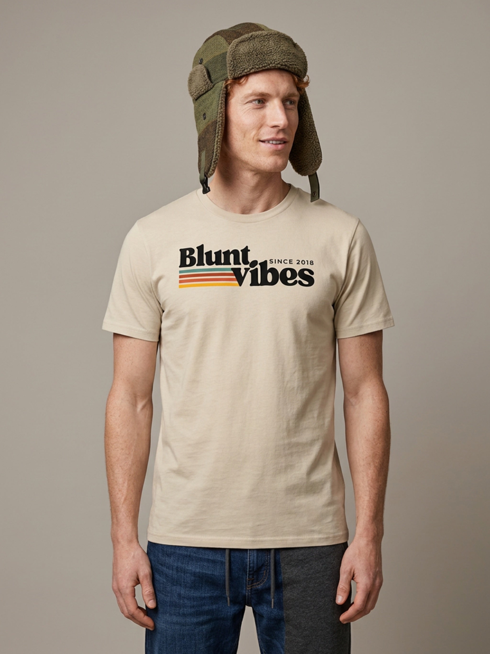 MENS 'BLUNT VIBES' organic mid-light TEE