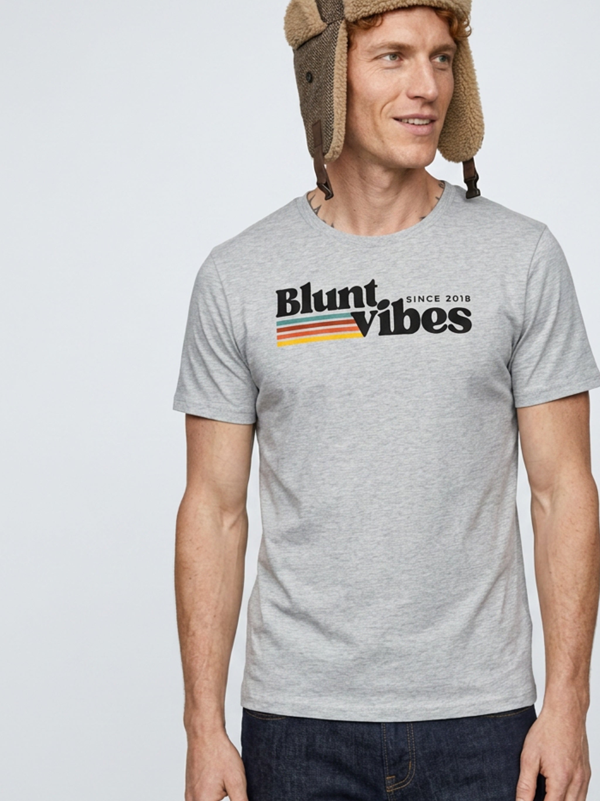 MENS 'BLUNT VIBES' organic mid-light TEE