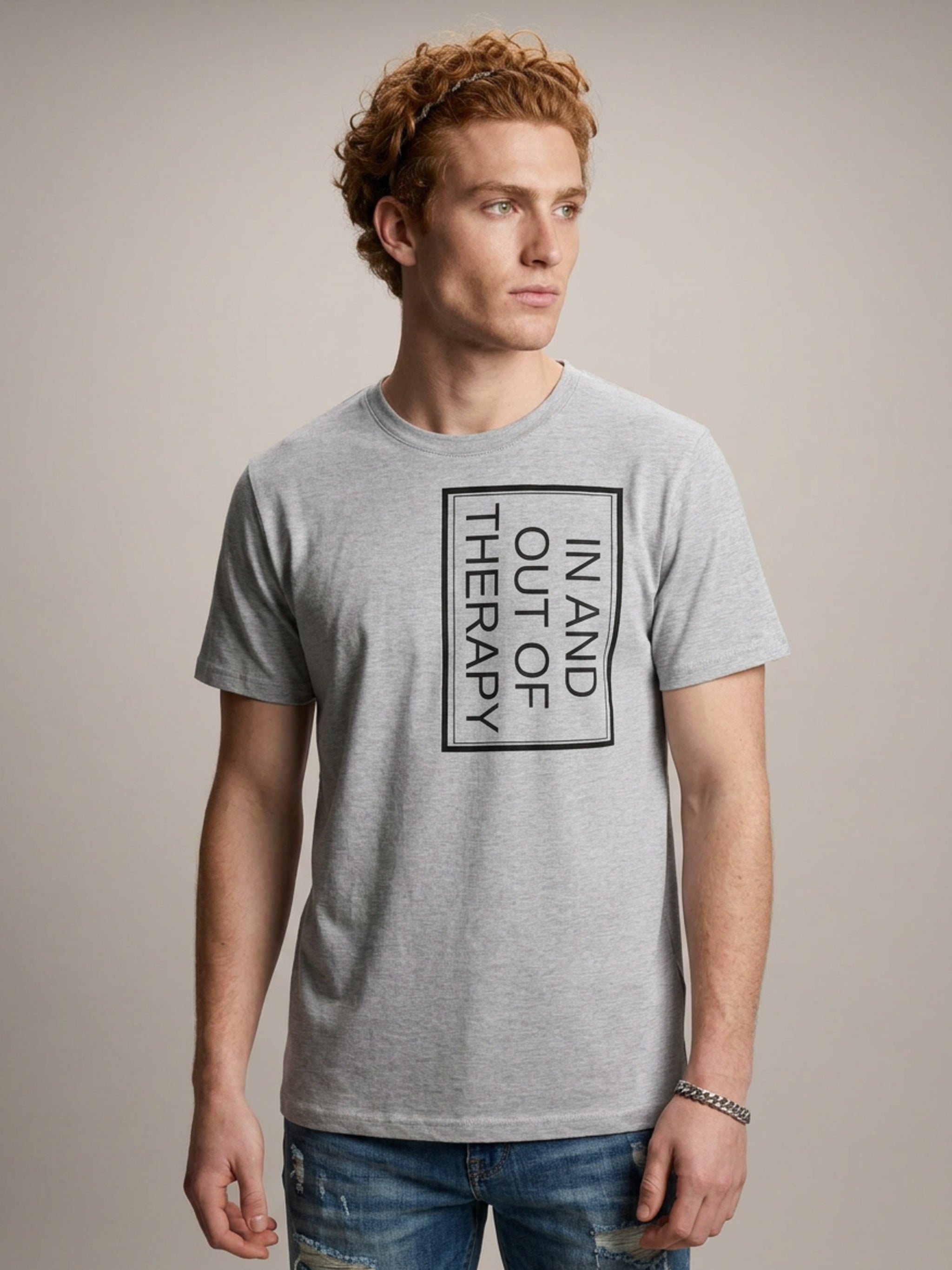 MENS 'THERAPY' organic mid-light TEE