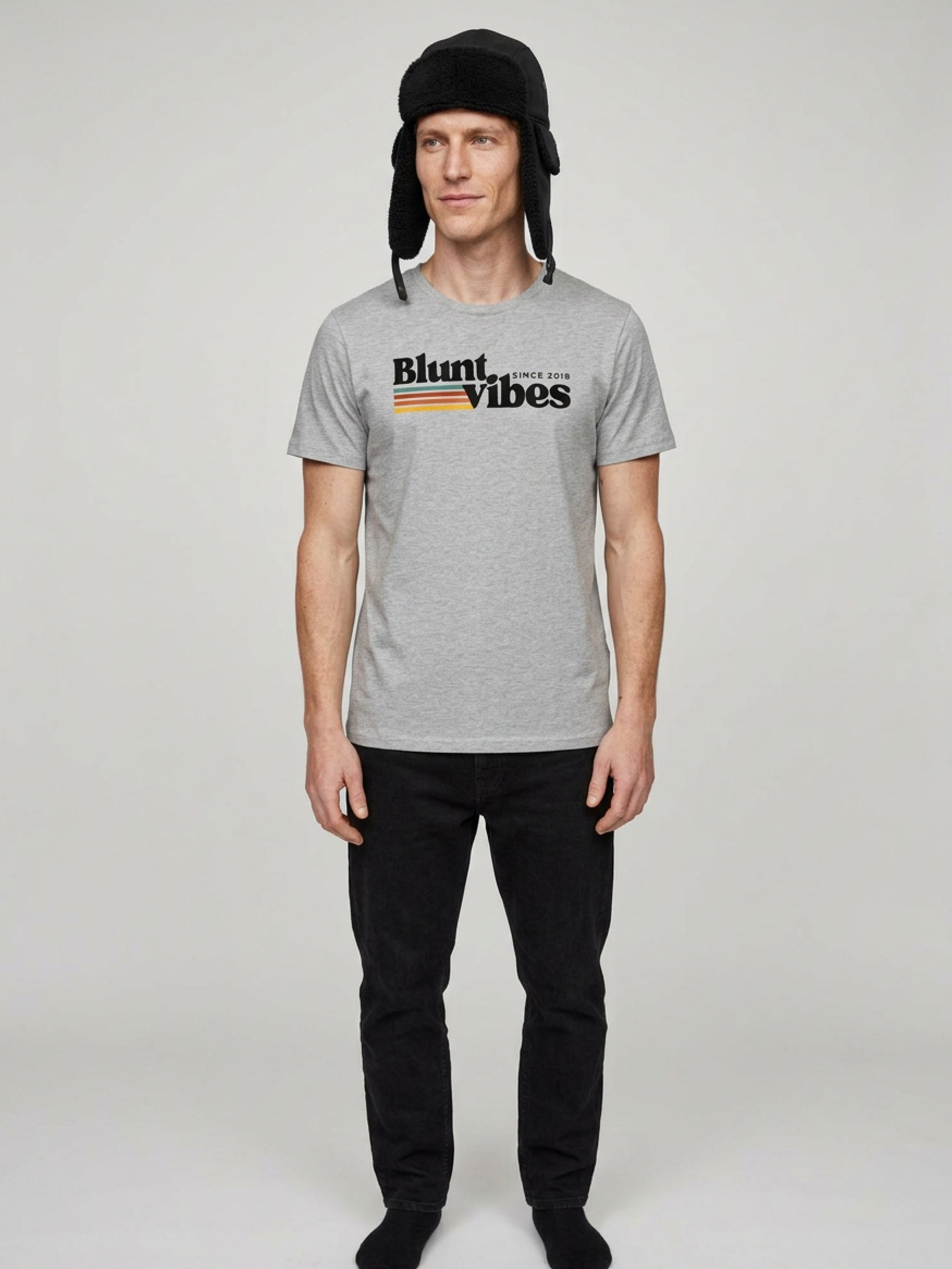 MENS 'BLUNT VIBES' organic mid-light TEE