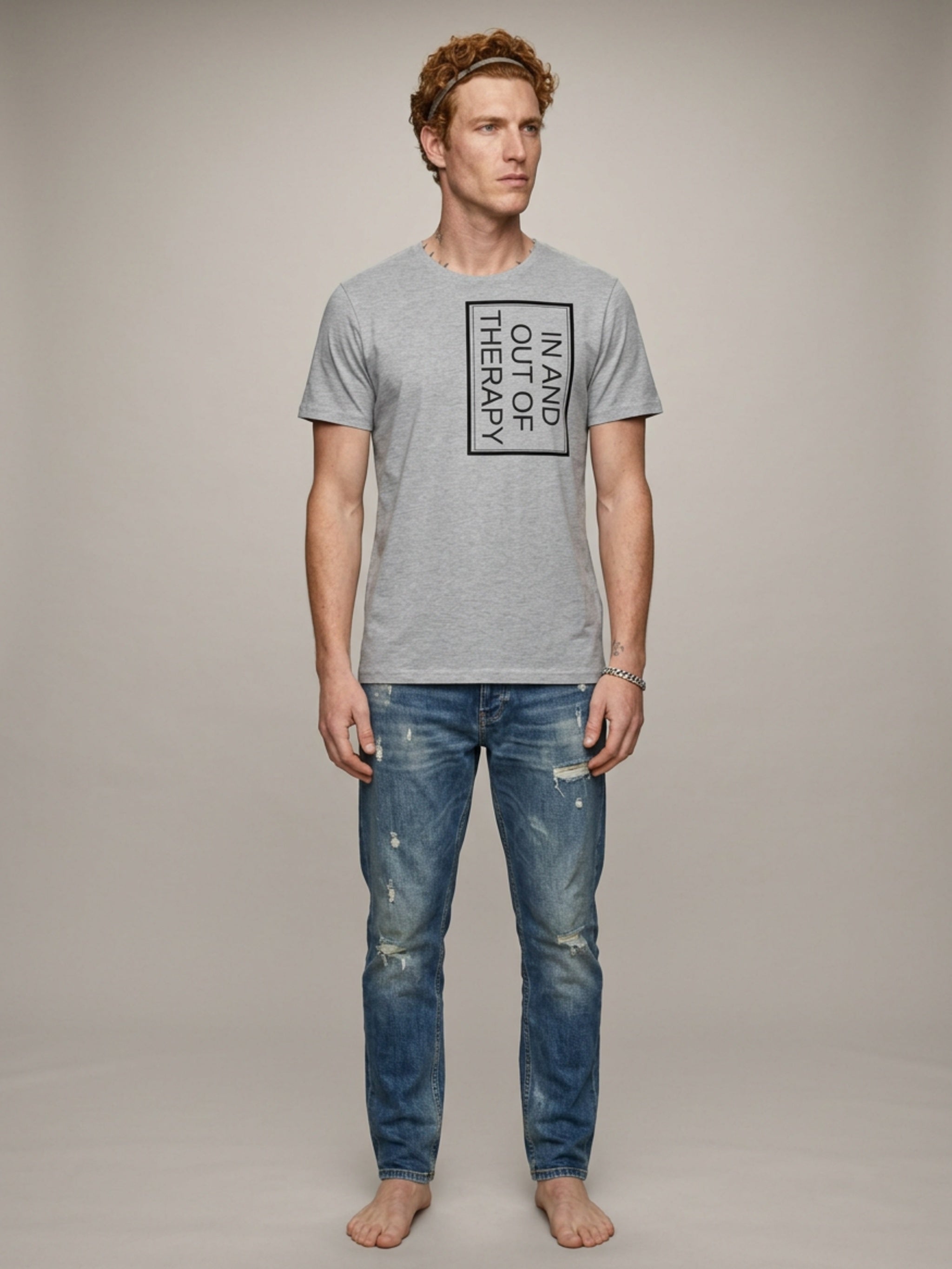 MENS 'THERAPY' organic mid-light TEE
