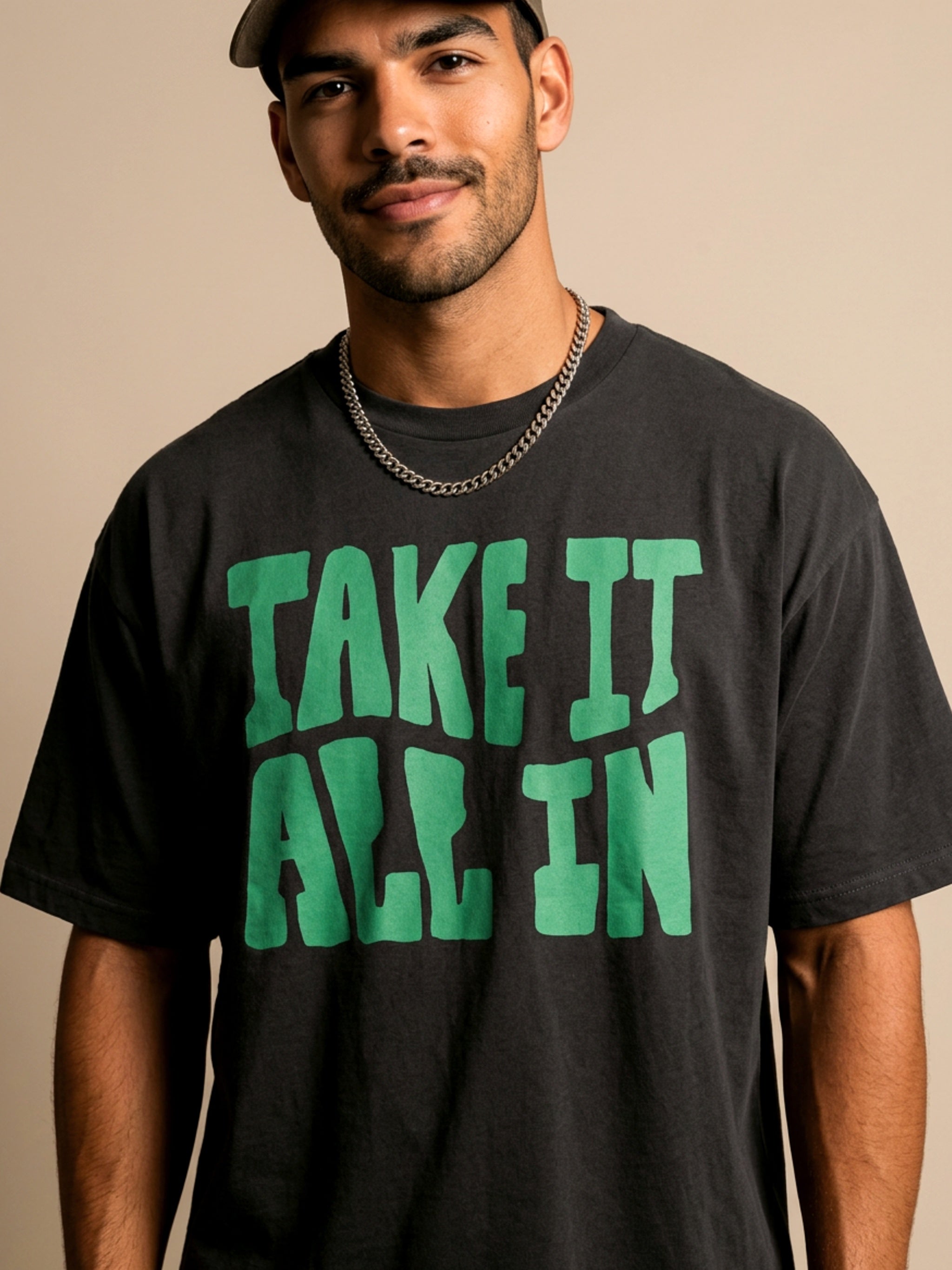 MENS 'Take It All'  In Boxy Tee