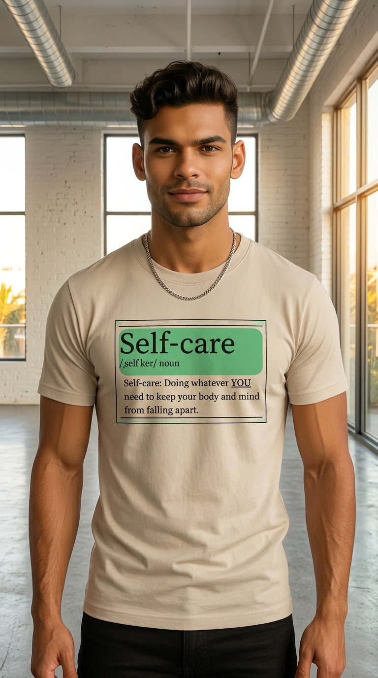 Mens Self Care  organic mid-light Tee
